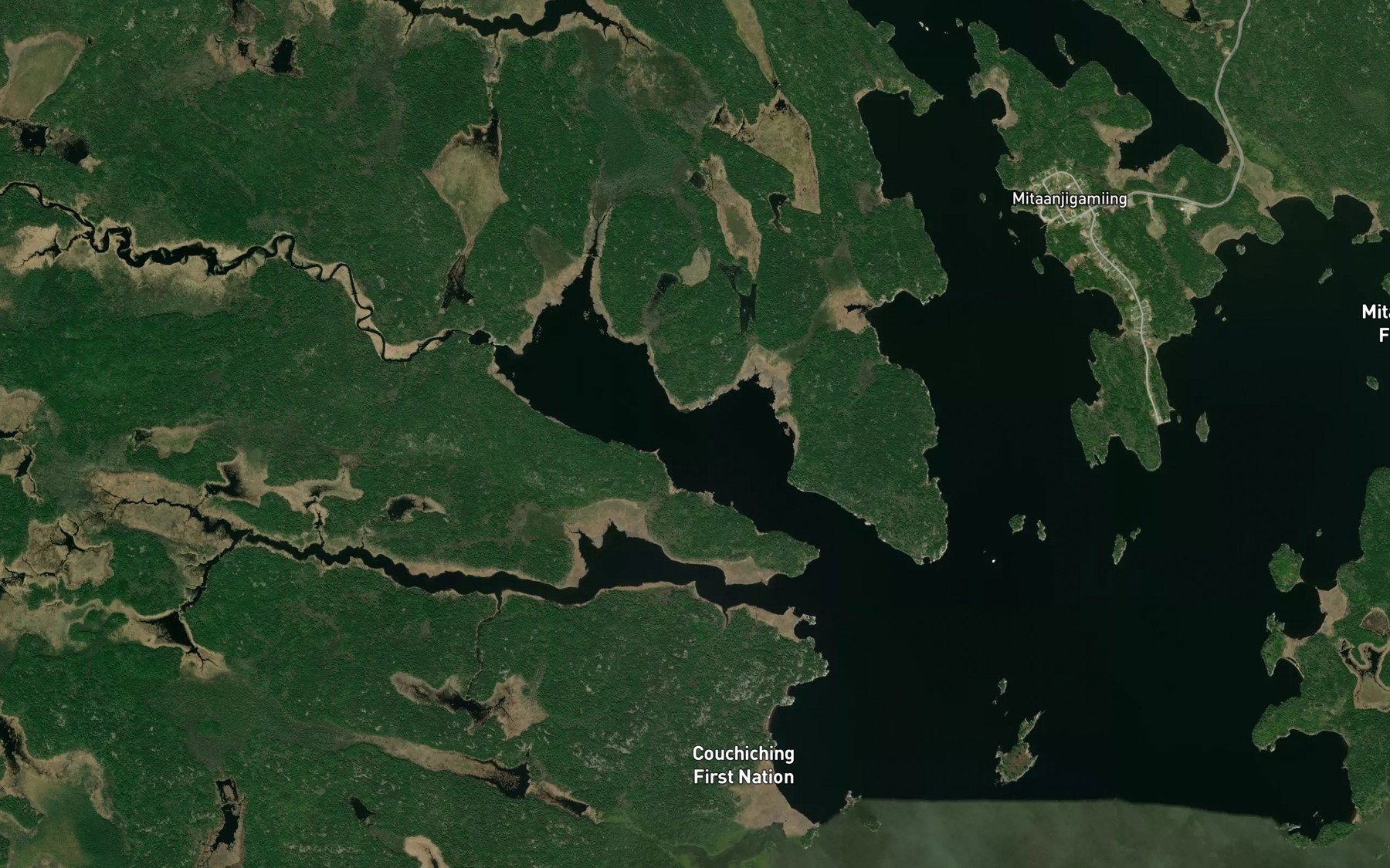 Satellite map of the Wasaw Bay
