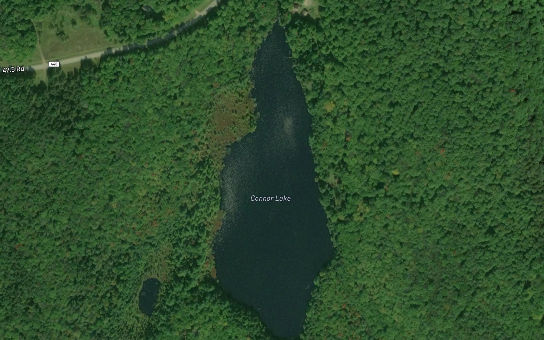 Satellite map of the Connor Lake