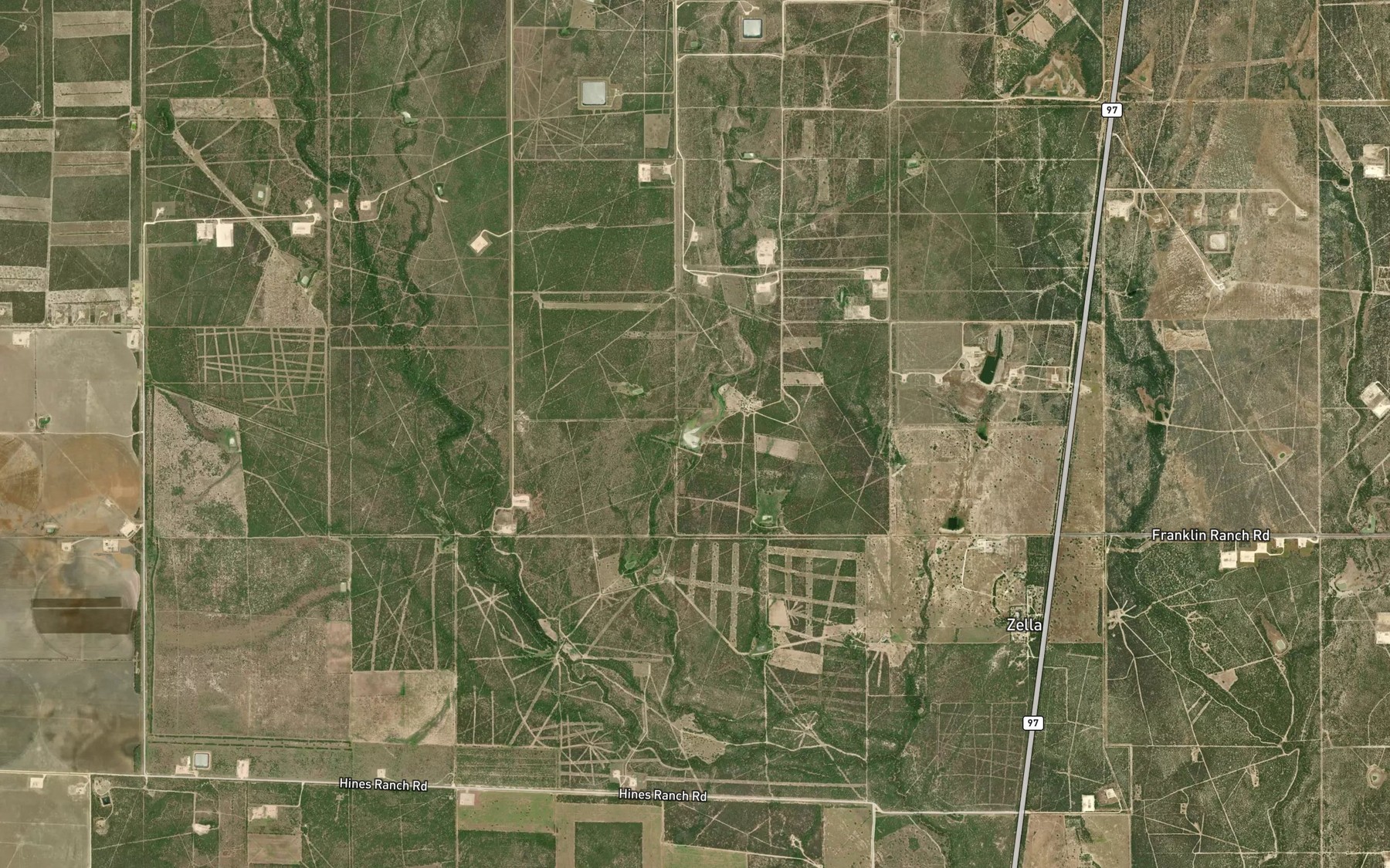Satellite map of the Esperanza Ranch Lake Number 4
