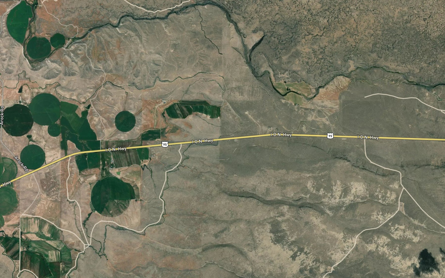 Satellite map of the South Side Canal