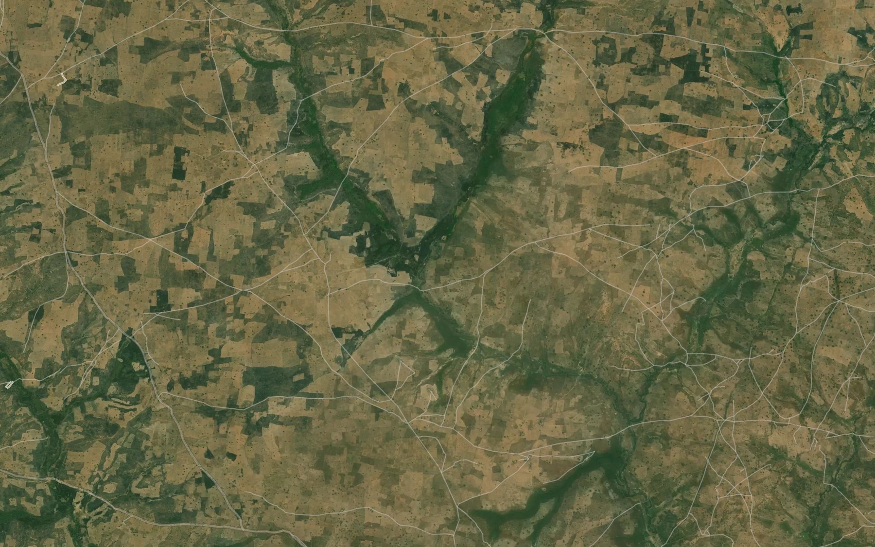 Satellite map of the River Mogo