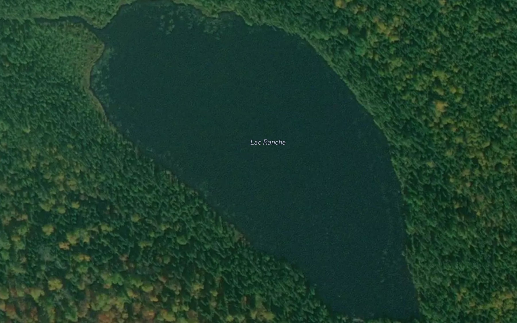 Satellite map of the Lac Ranche