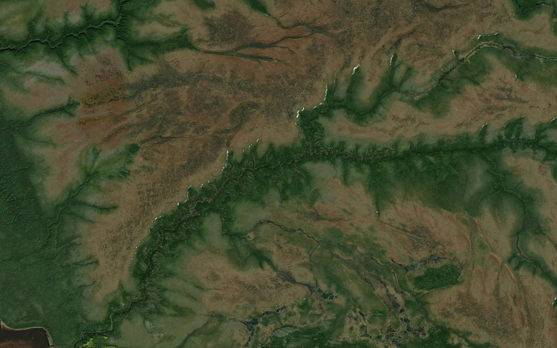 Satellite map of the Ruisseau Utapepichun Sipi Waskahikaniw