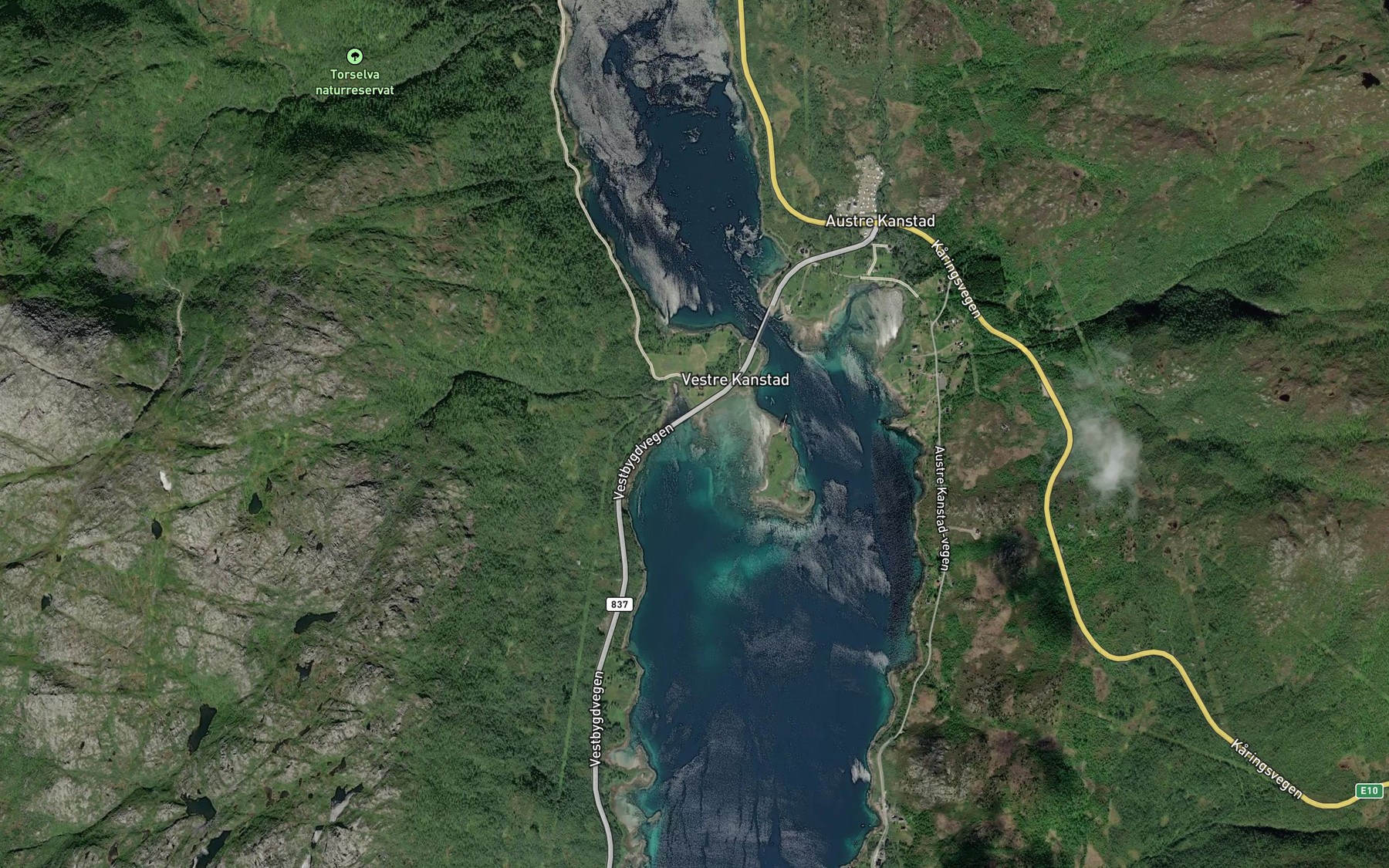 Satellite map of the Purkosen
