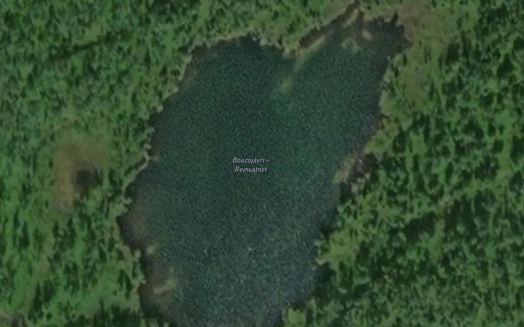 Satellite map of the Reinvatn