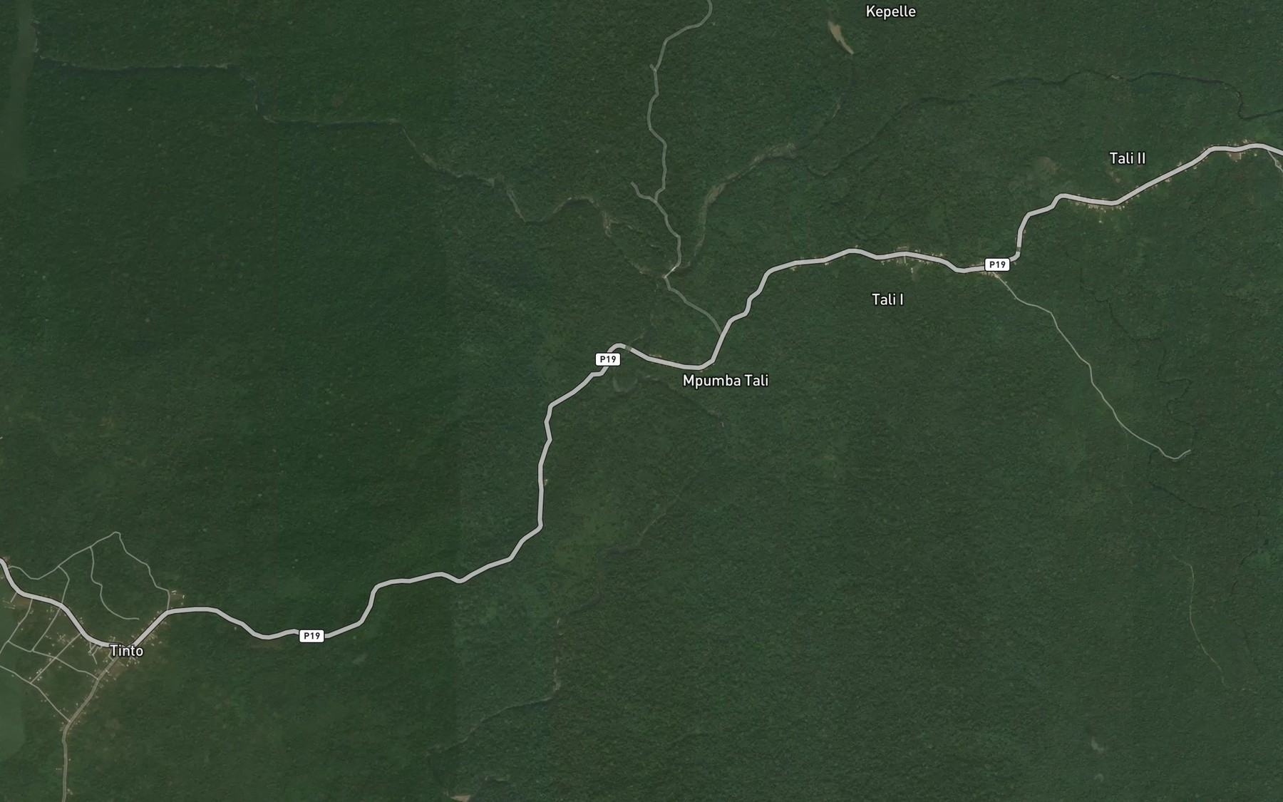 Satellite map of the River Ngwe