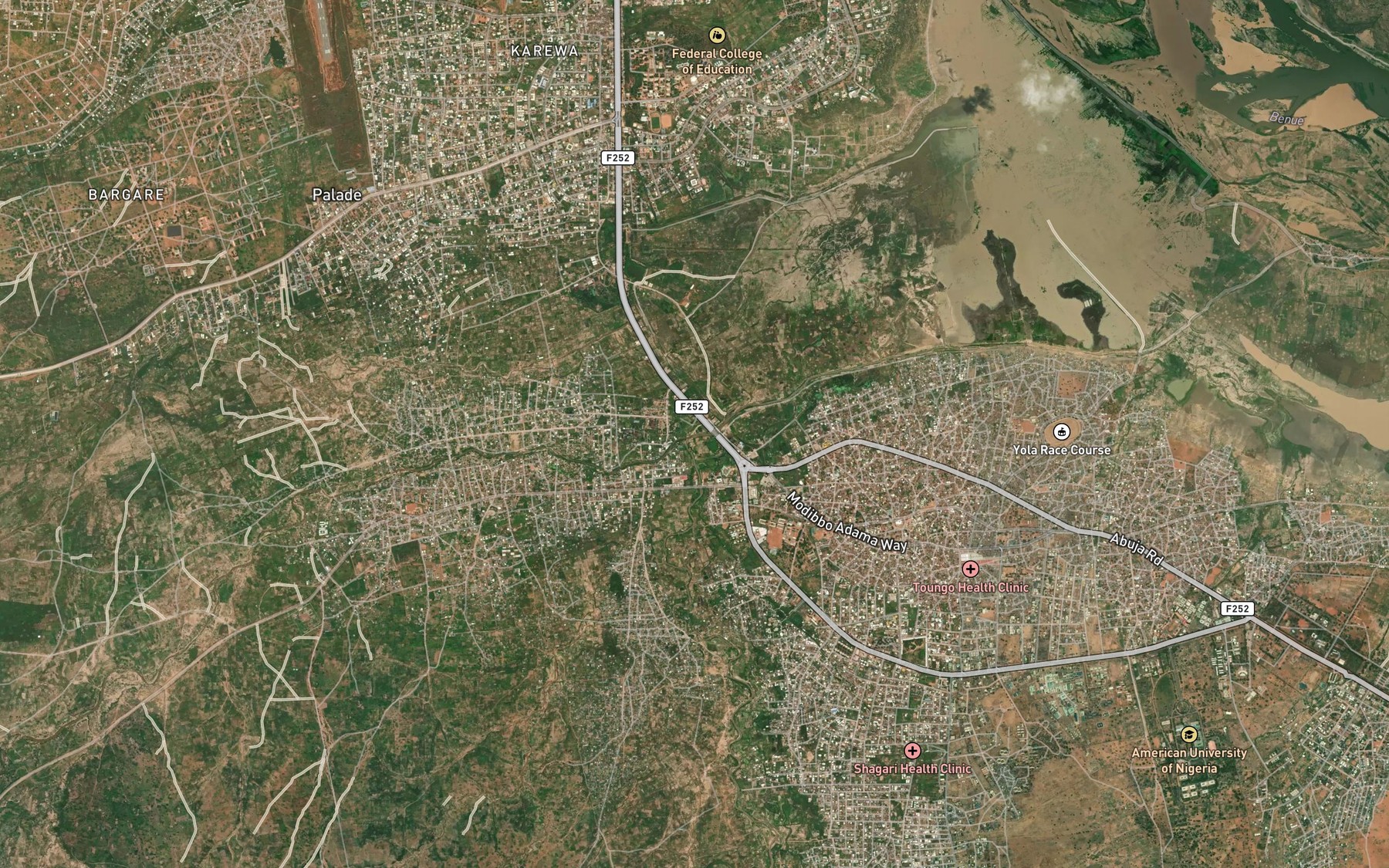 Satellite map of the Mayo Cheuchi