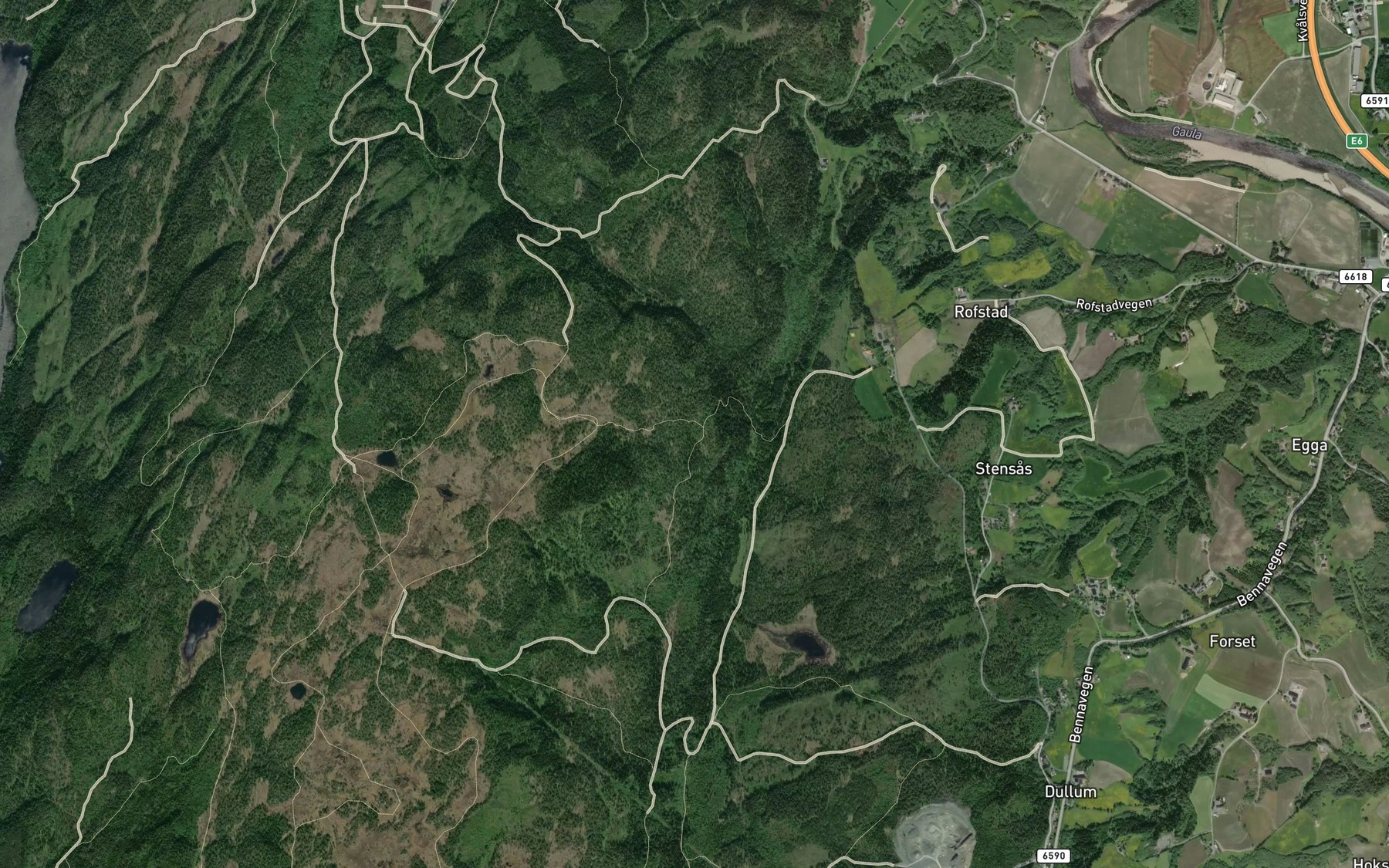 Satellite map of the Vetabekken
