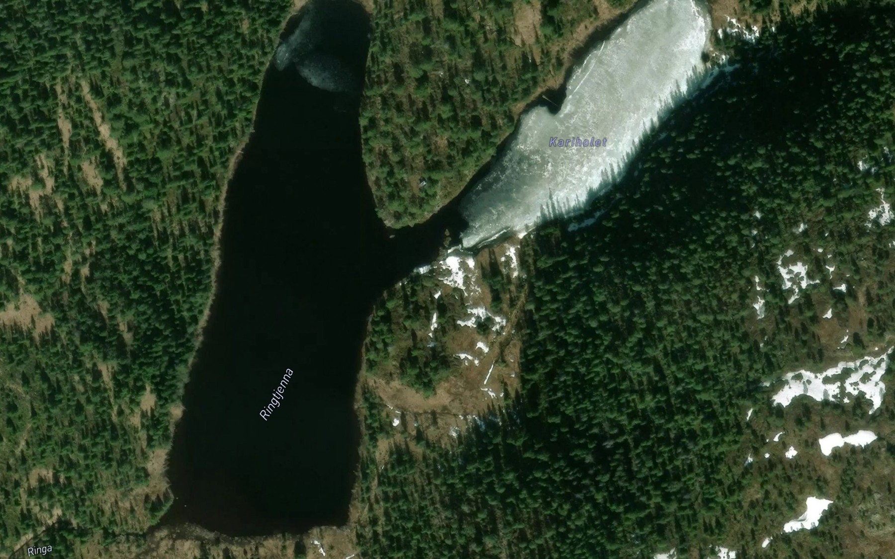 Satellite map of the Kariholet