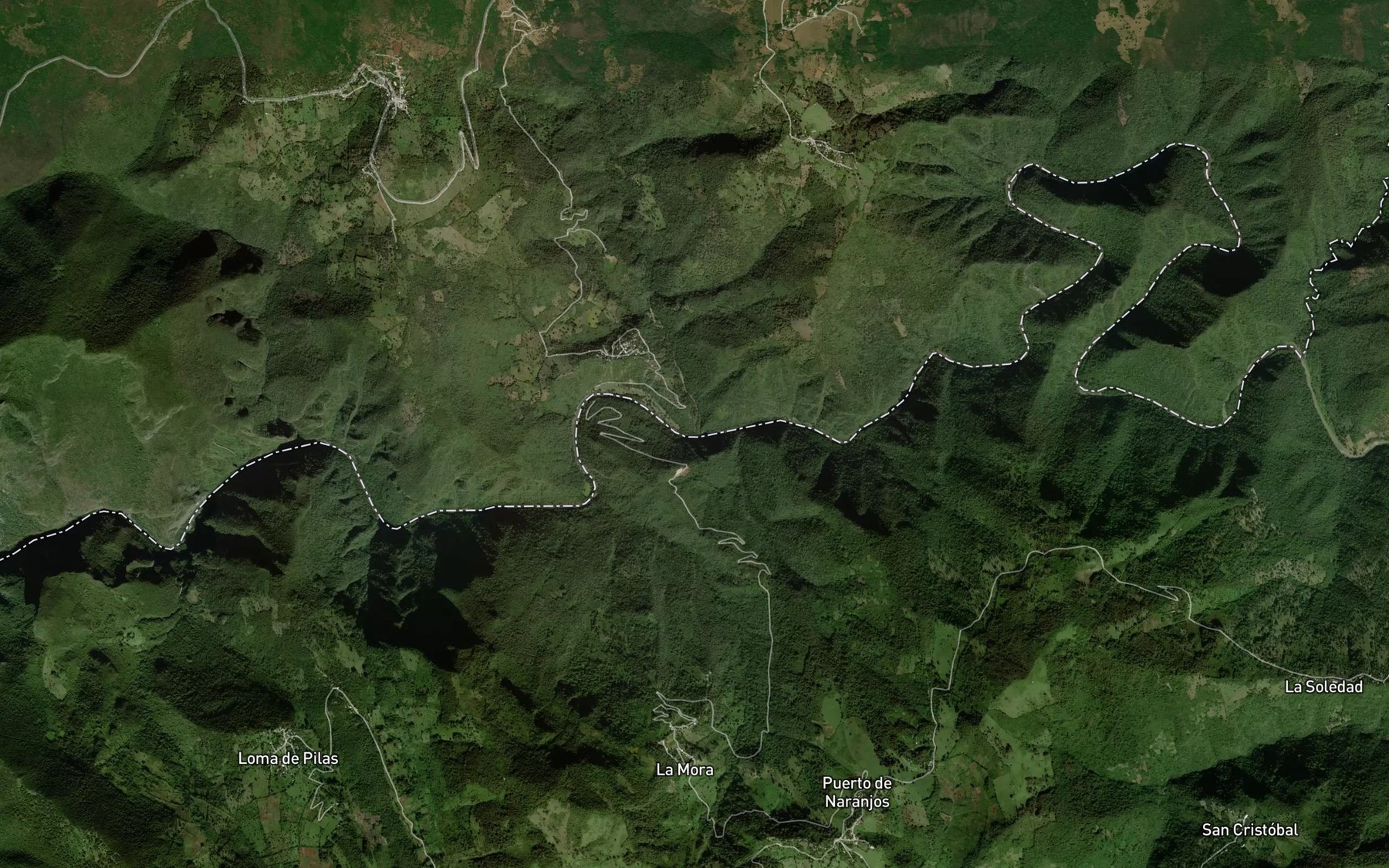 Satellite map of the Tangojo