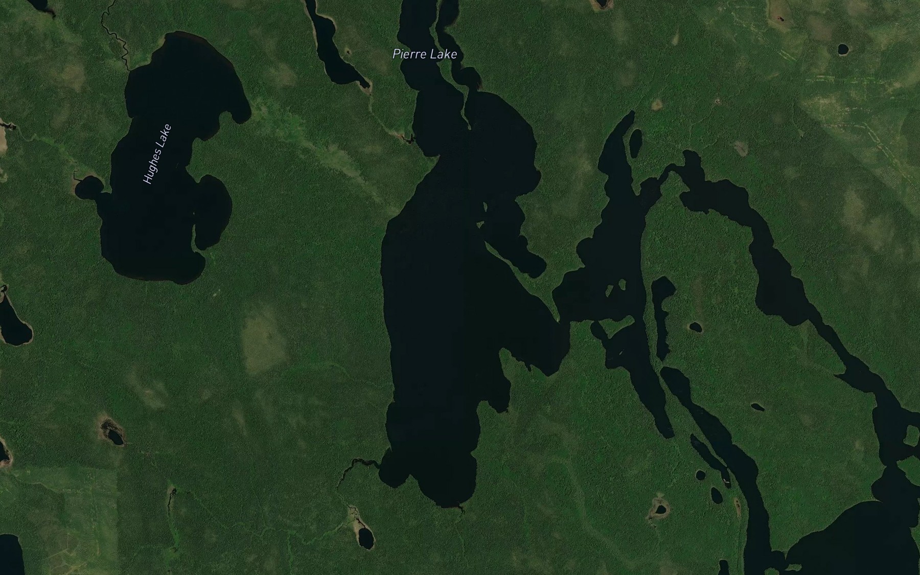 Satellite map of the Montreuil Lake