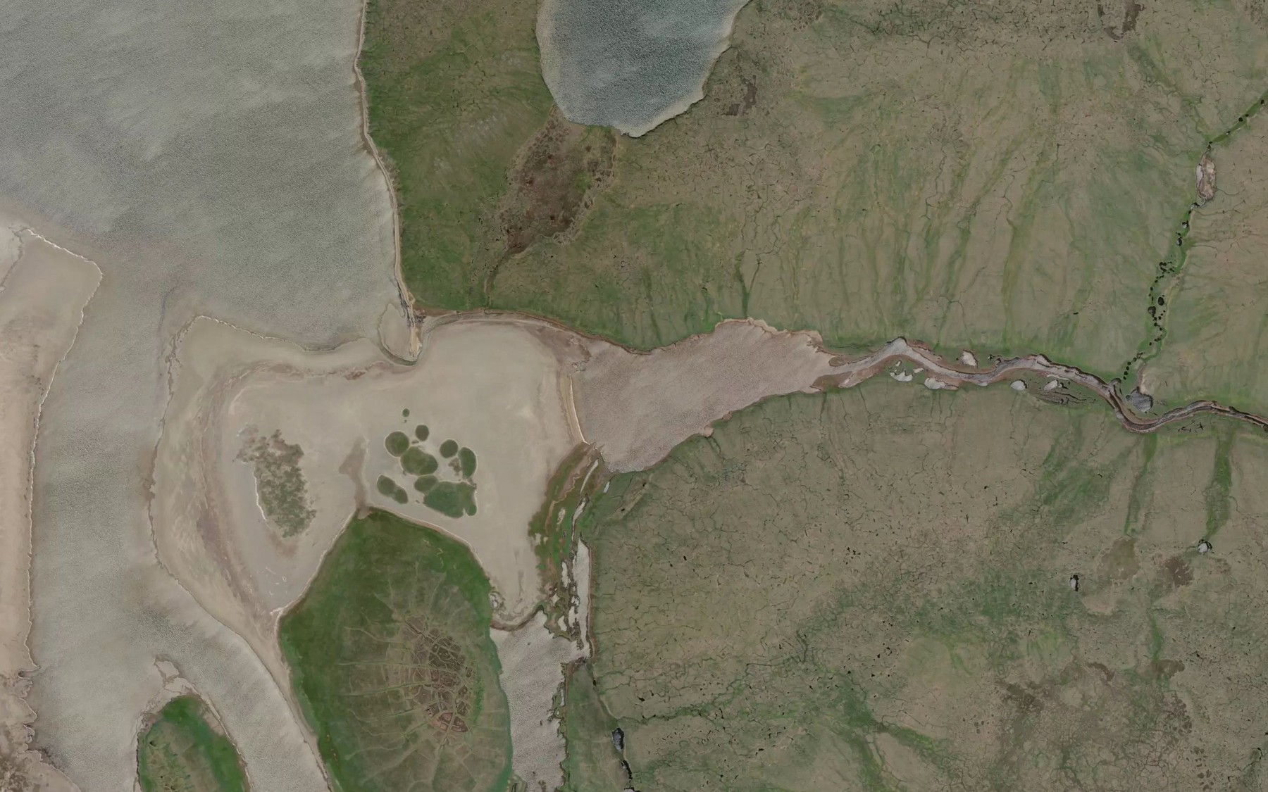 Satellite map of the Omalik River