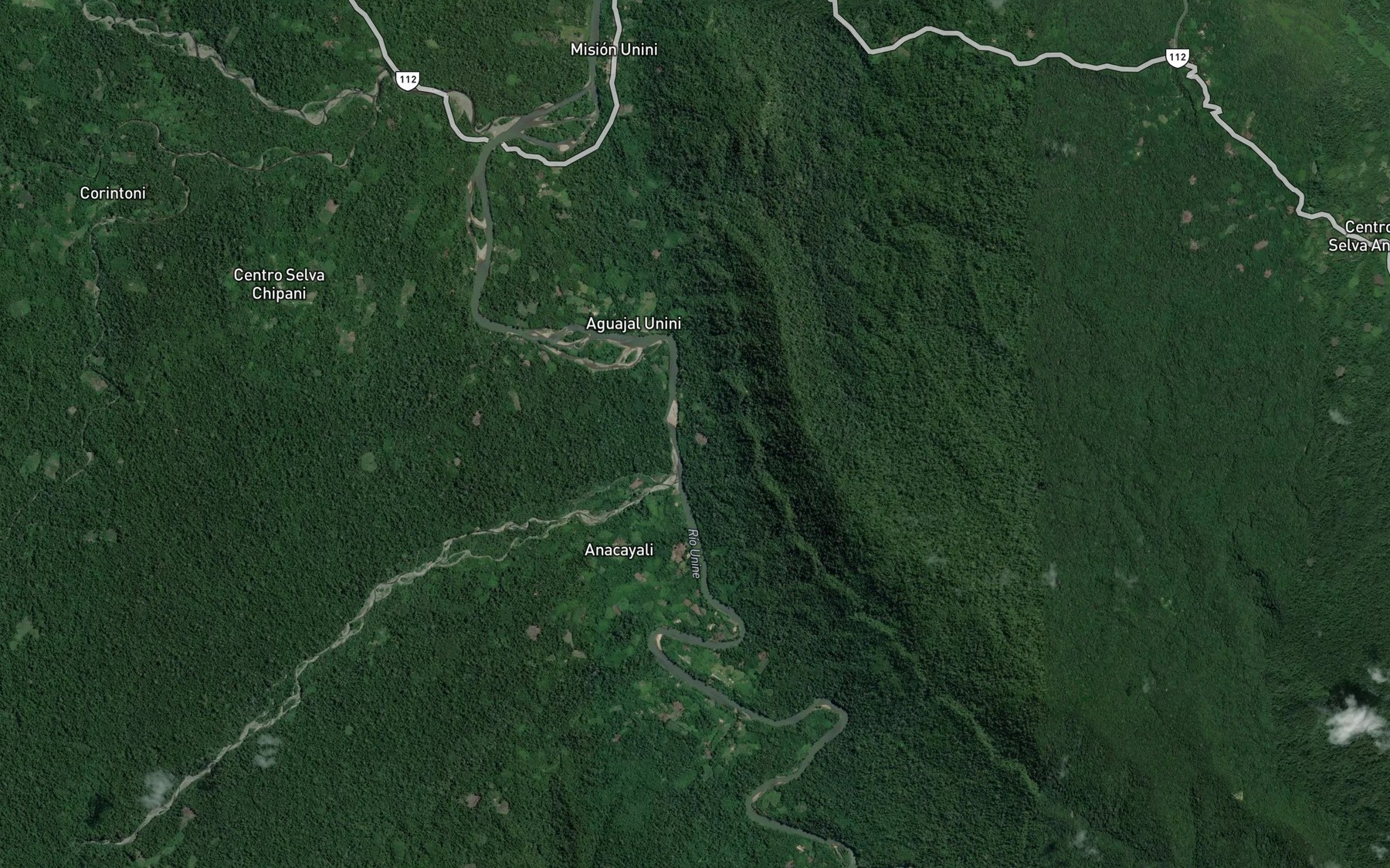 Satellite map of the Quebrada Anakiari