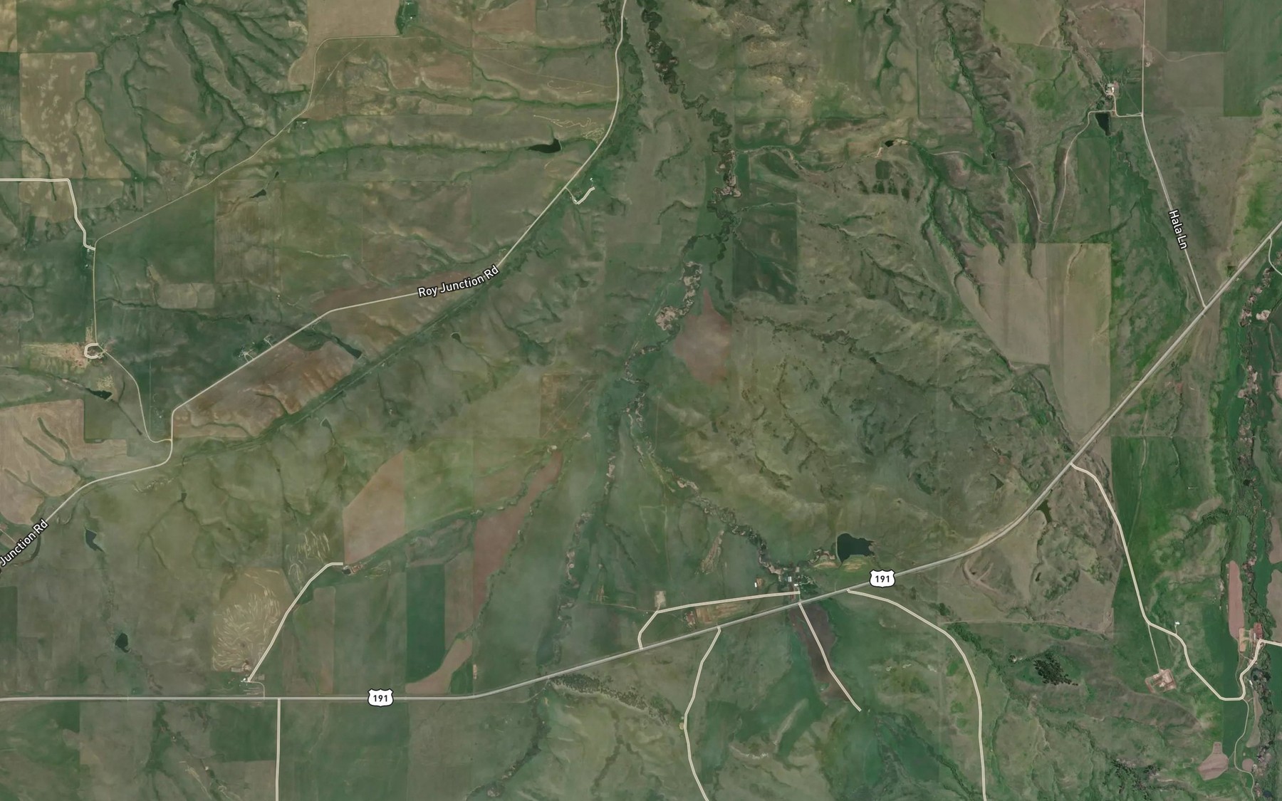 Satellite map of the Little Deer Creek