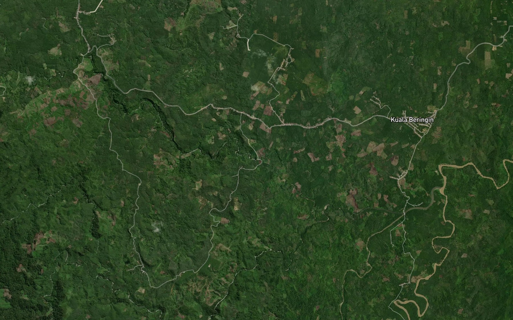 Satellite map of the Aek Napa