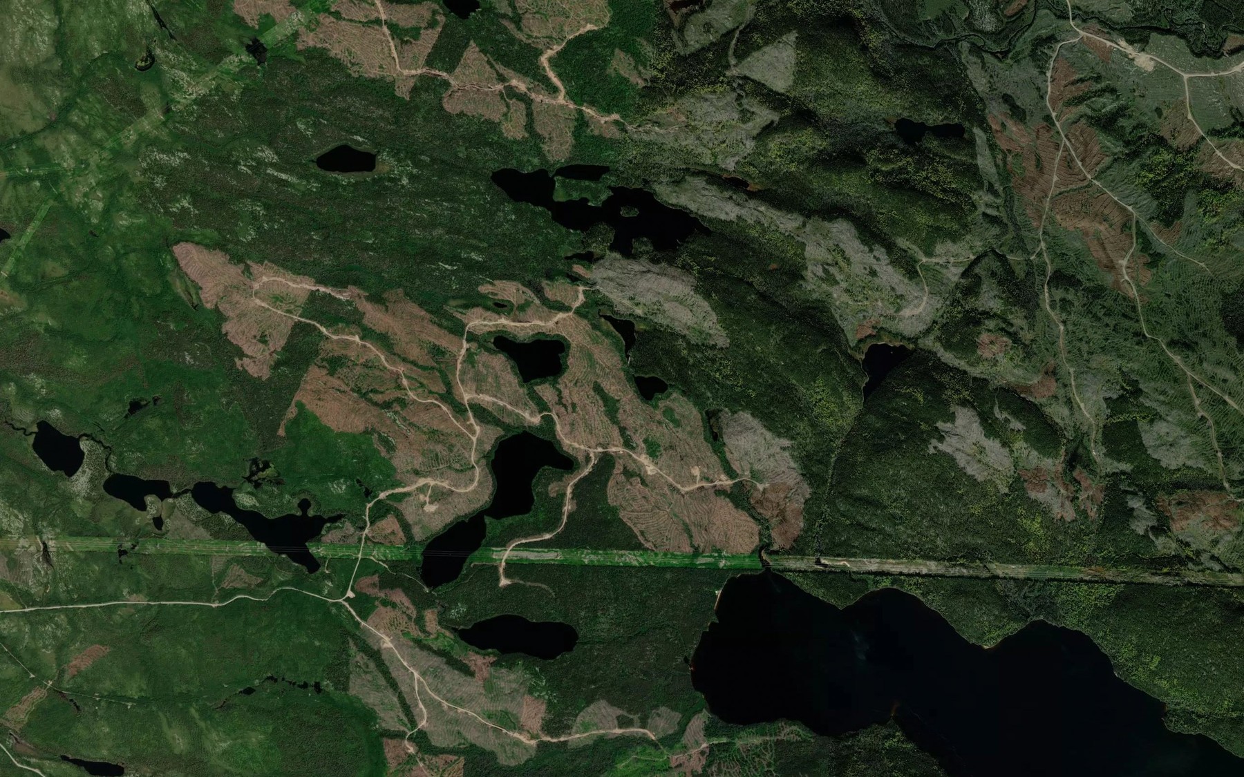 Satellite map of the Lac Rita