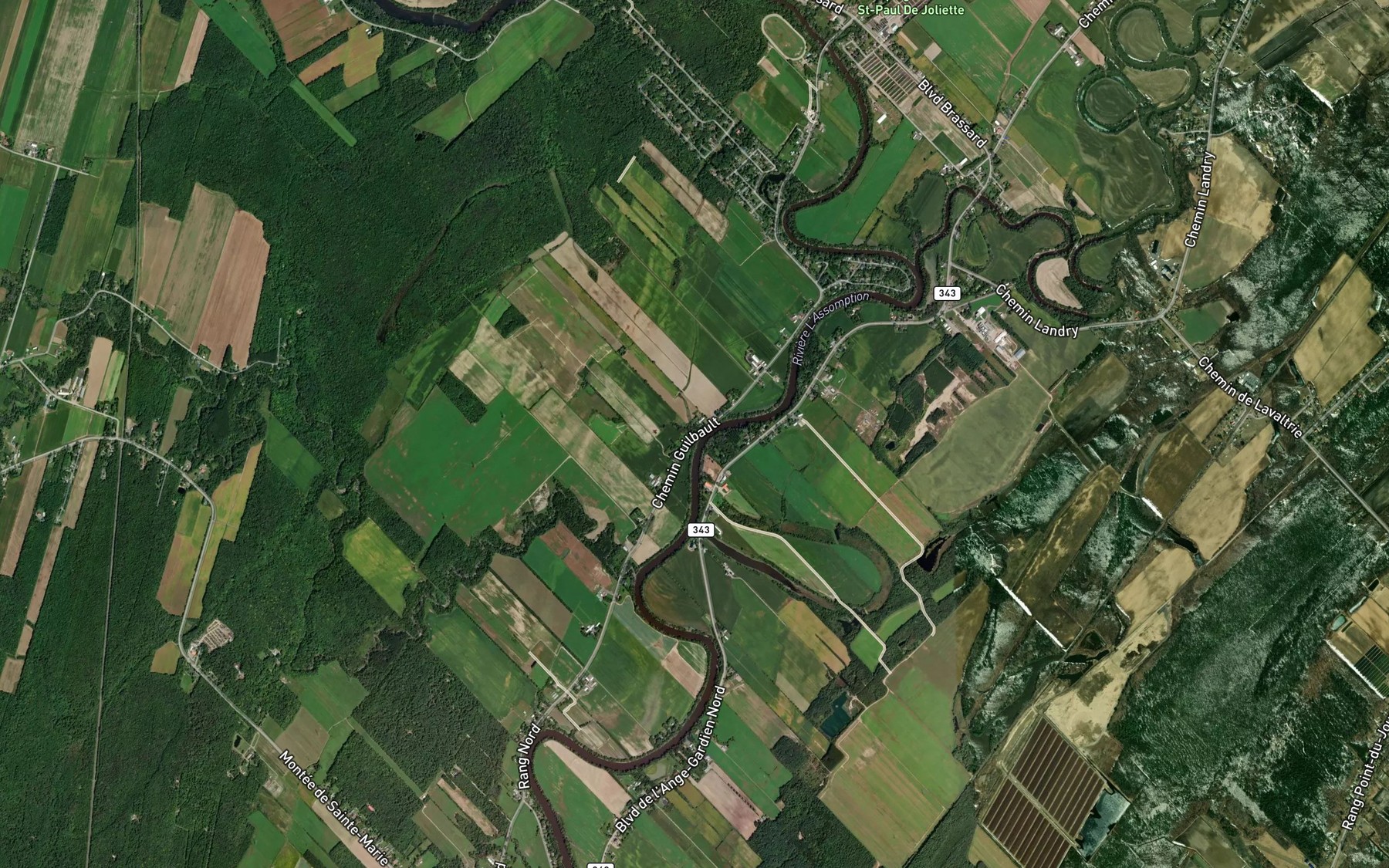 Satellite map of the Debouche Lente