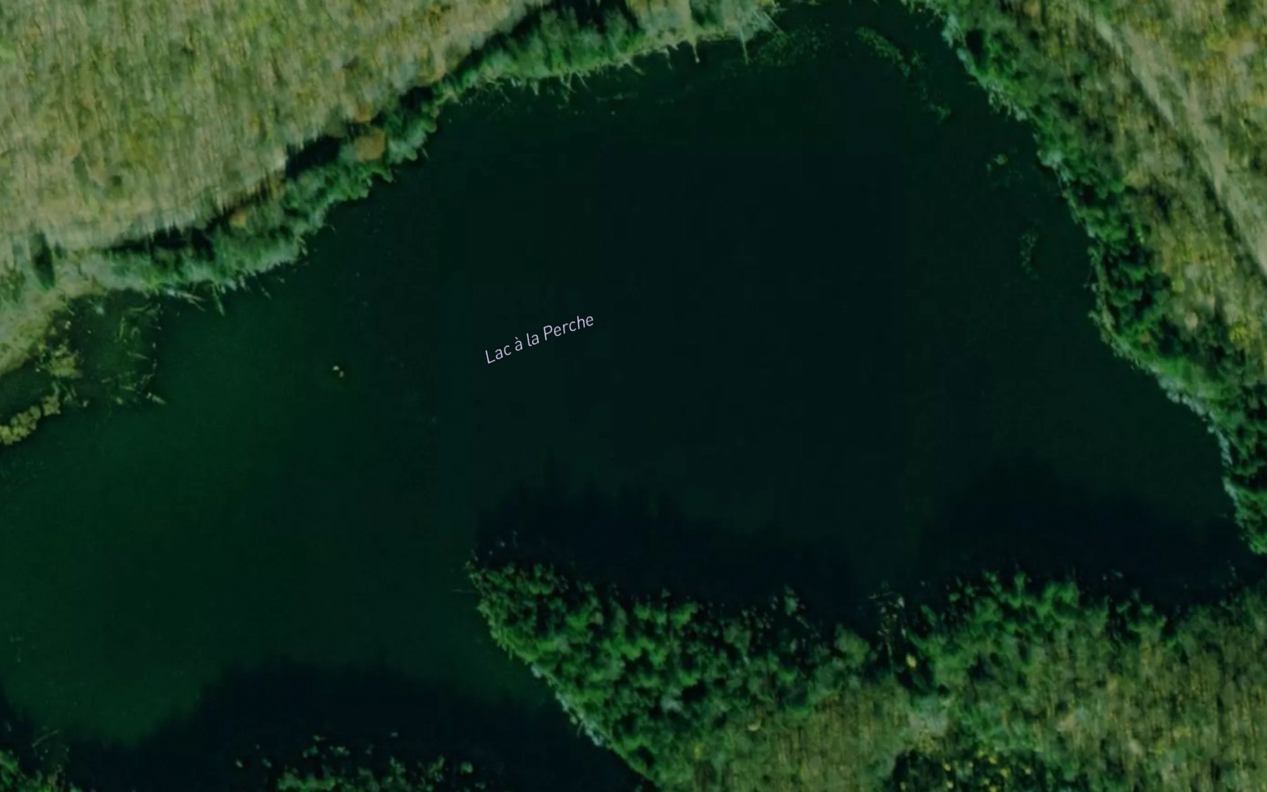 Satellite map of the Lac a la Perche
