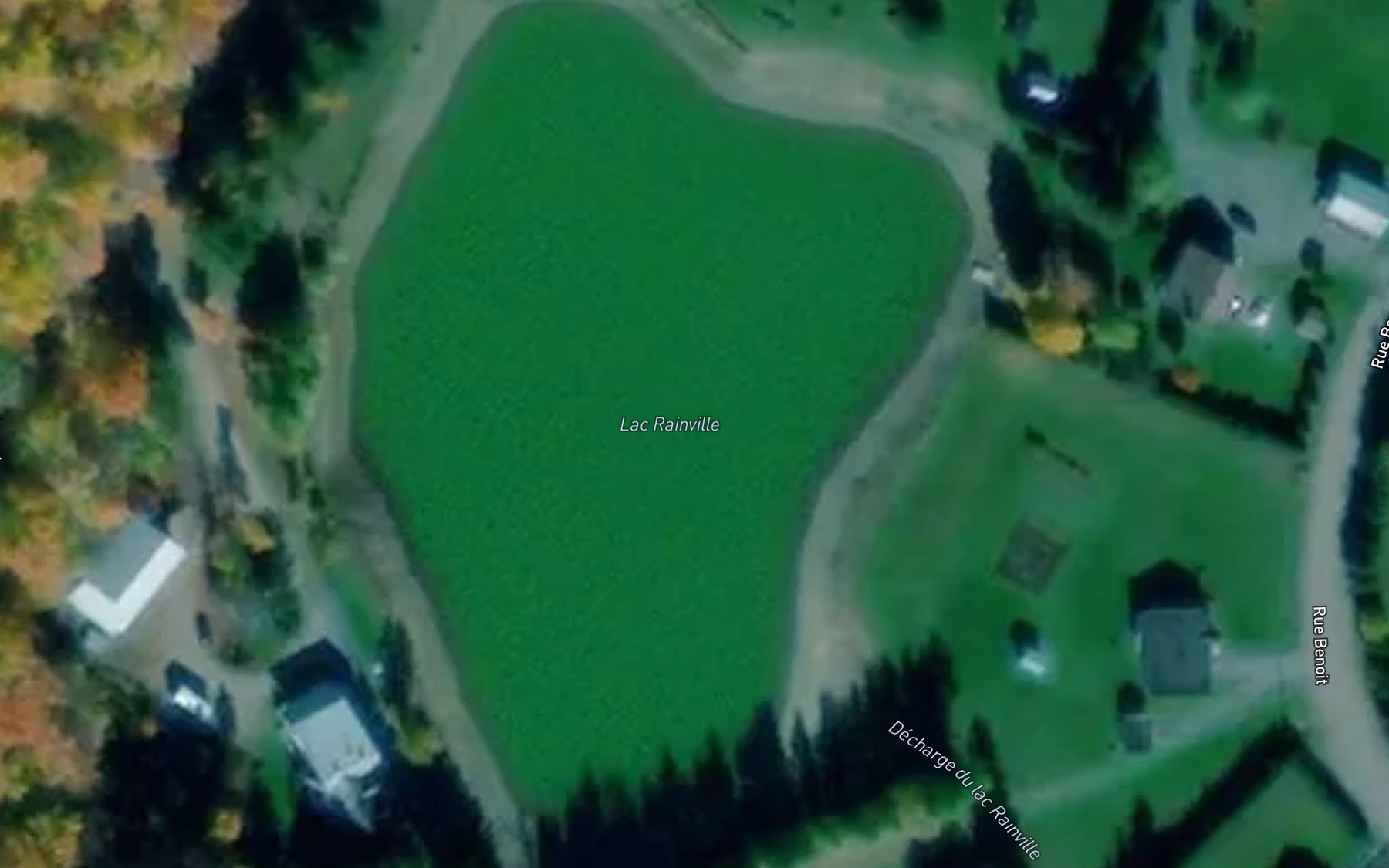 Satellite map of the Lac Rainville