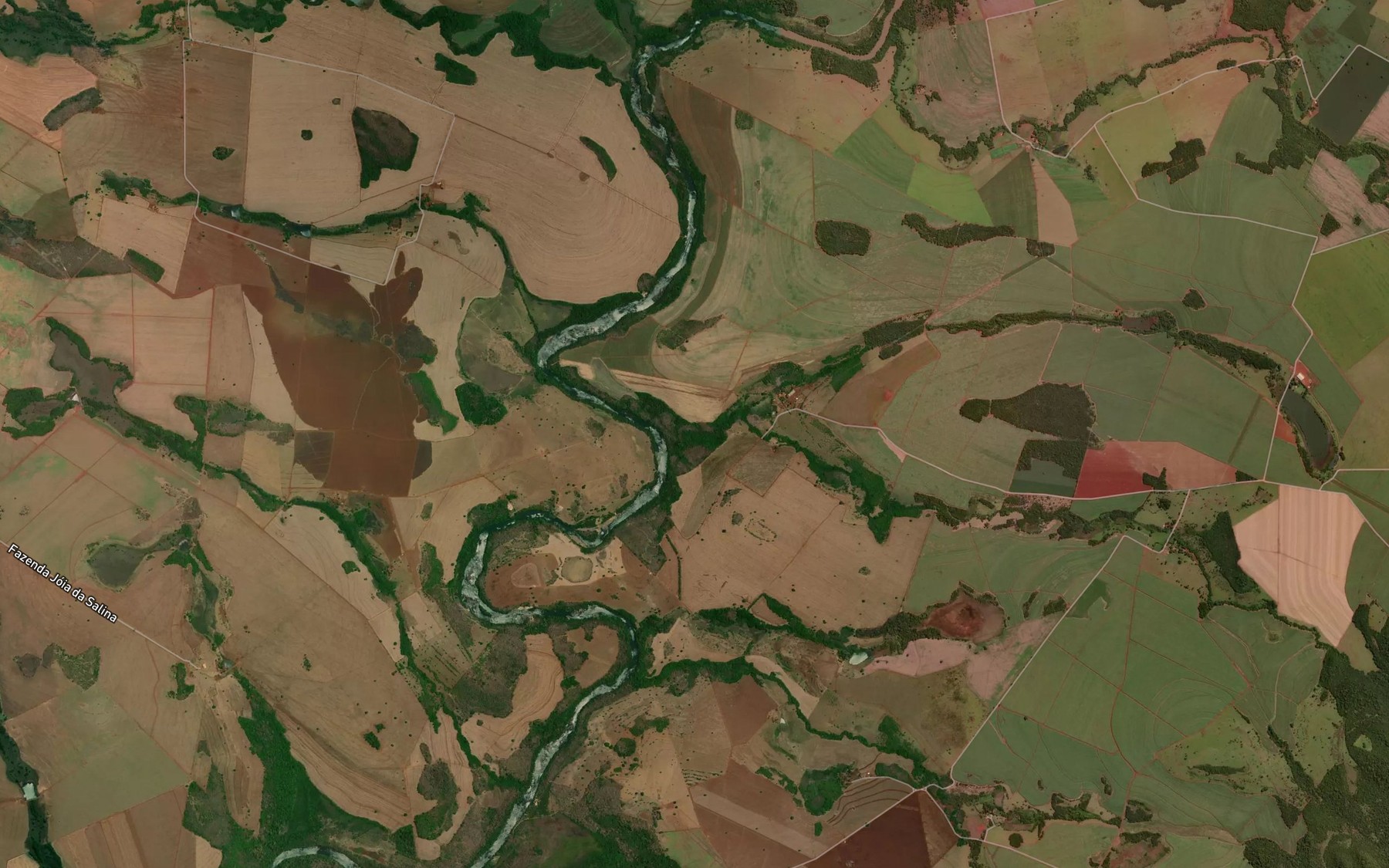 Satellite map of the Corrego do Barro Preto