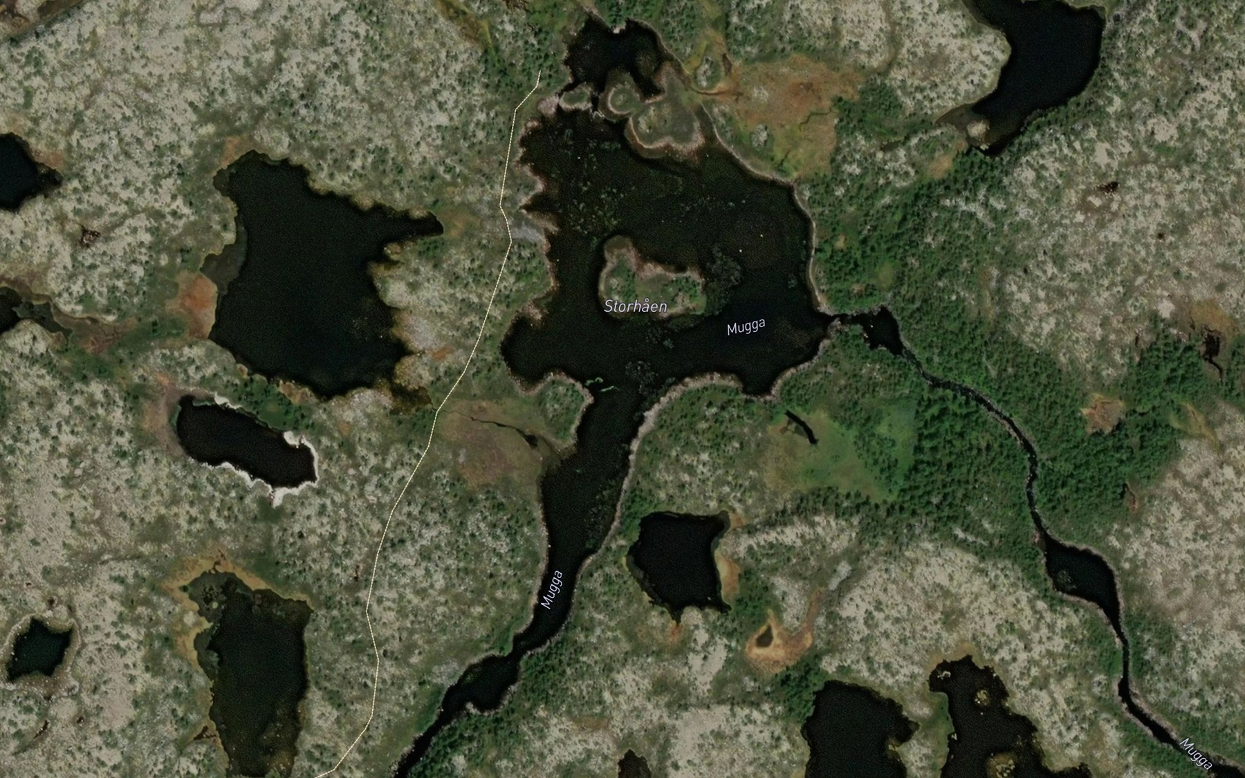 Satellite map of the Storhaen