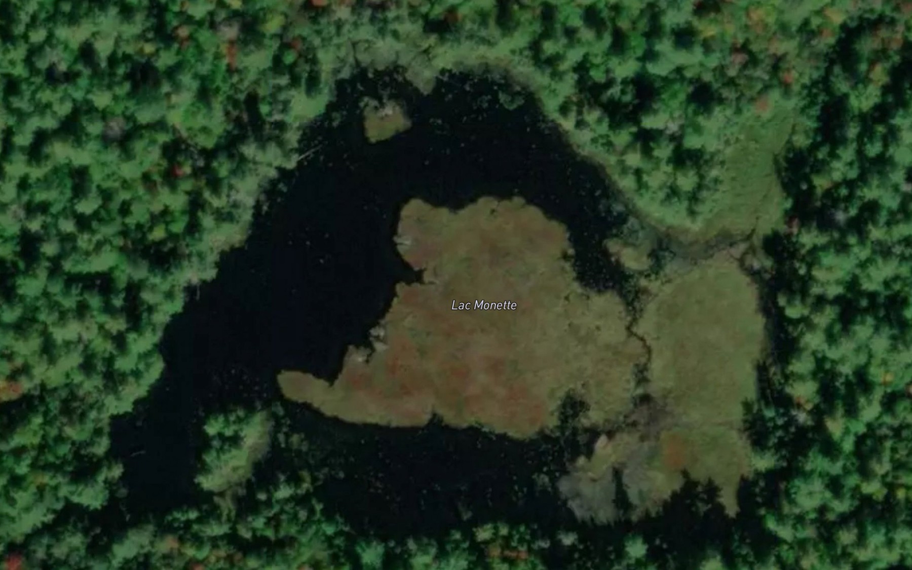 Satellite map of the Lac Monette