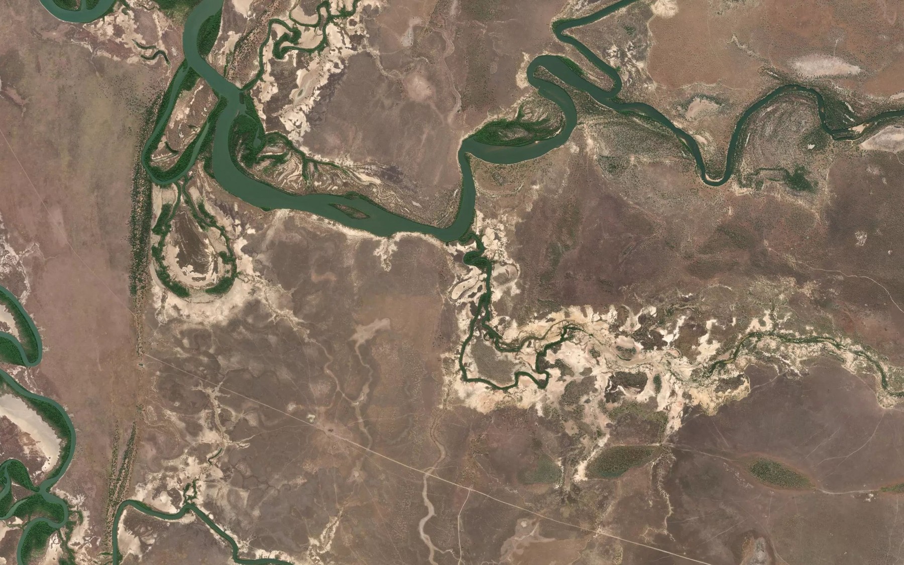 Satellite map of the Killarney Creek