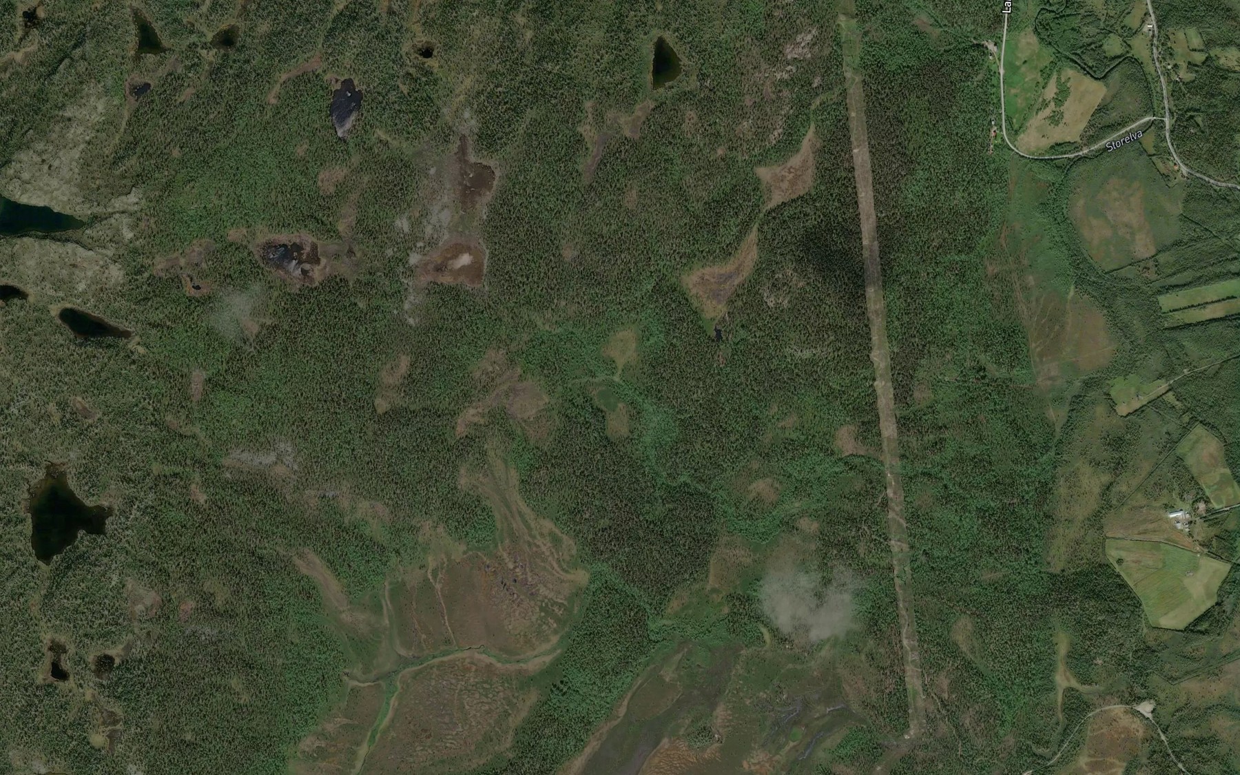 Satellite map of the Lillebekken