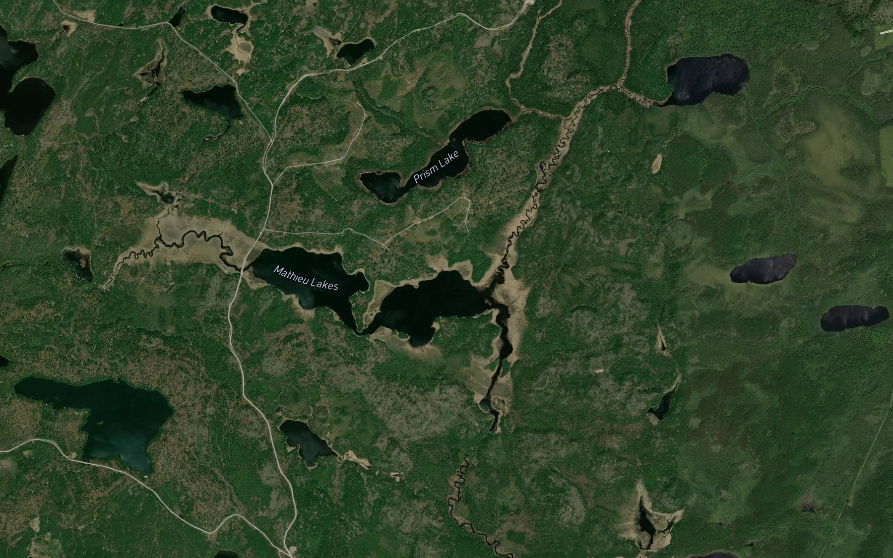 Satellite map of the Gargoyle Creek