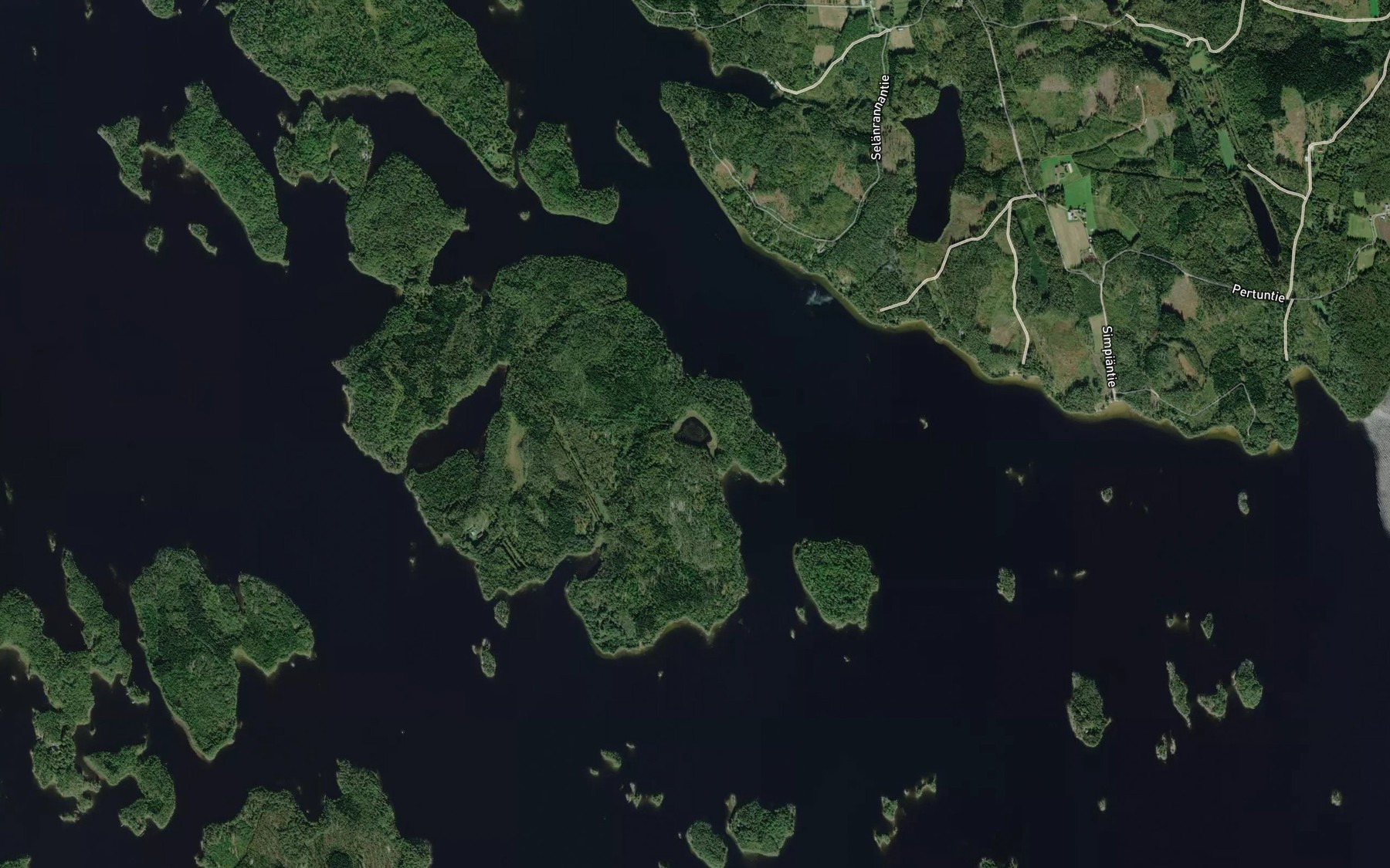 Satellite map of the Vanhanlampi