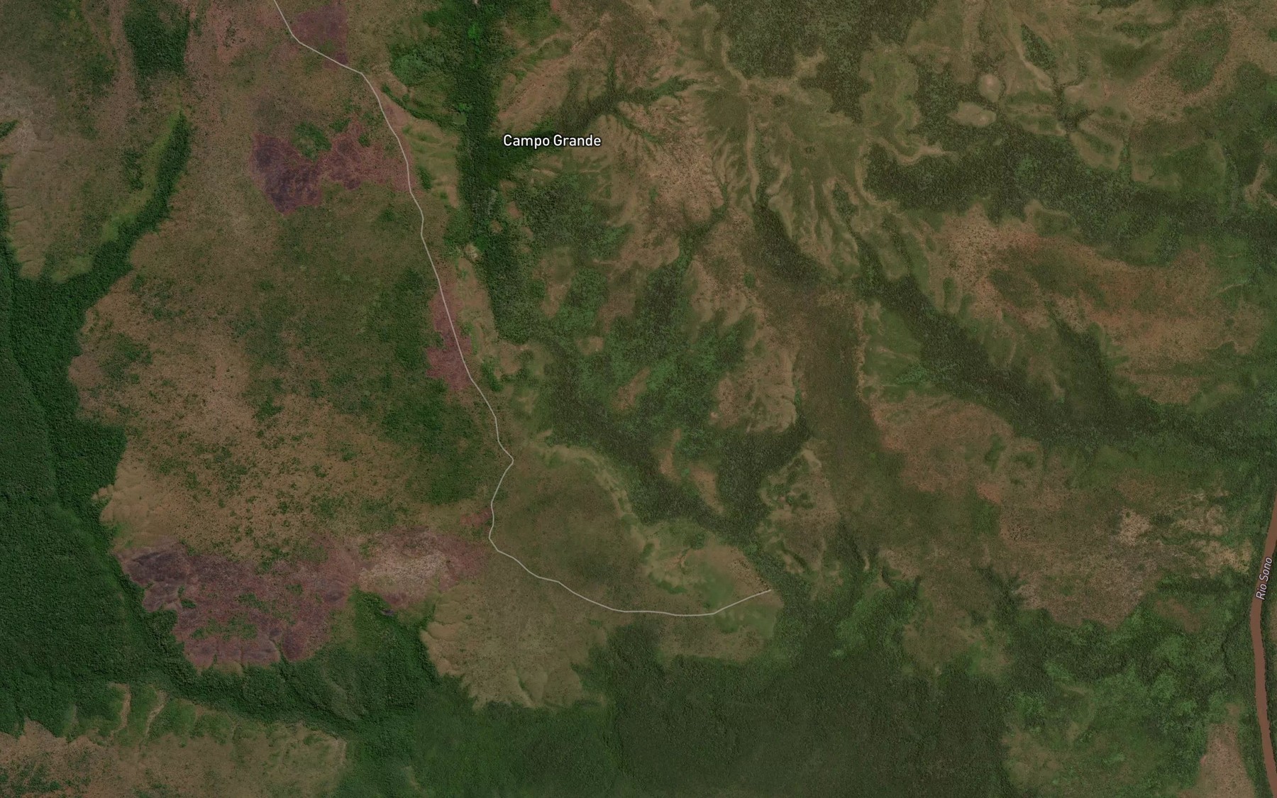 Satellite map of the Ribeirao Lontras