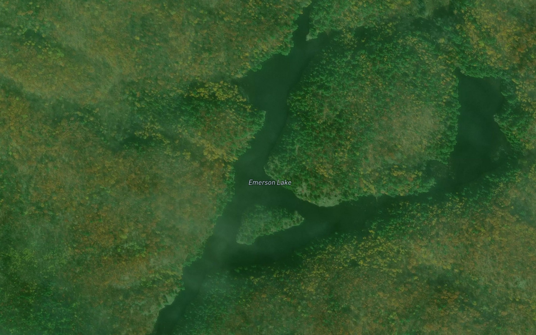 Satellite map of the Emerson Lake