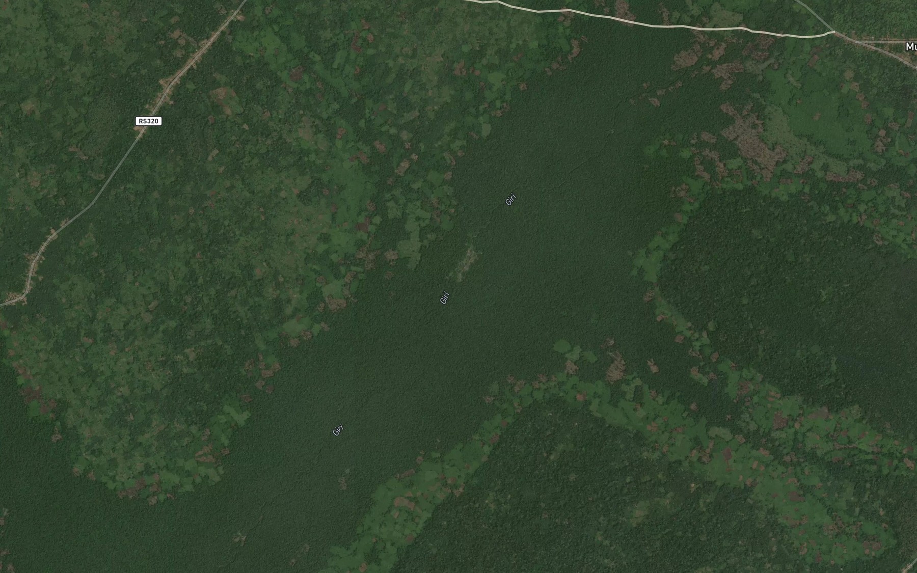 Satellite map of the Bozu