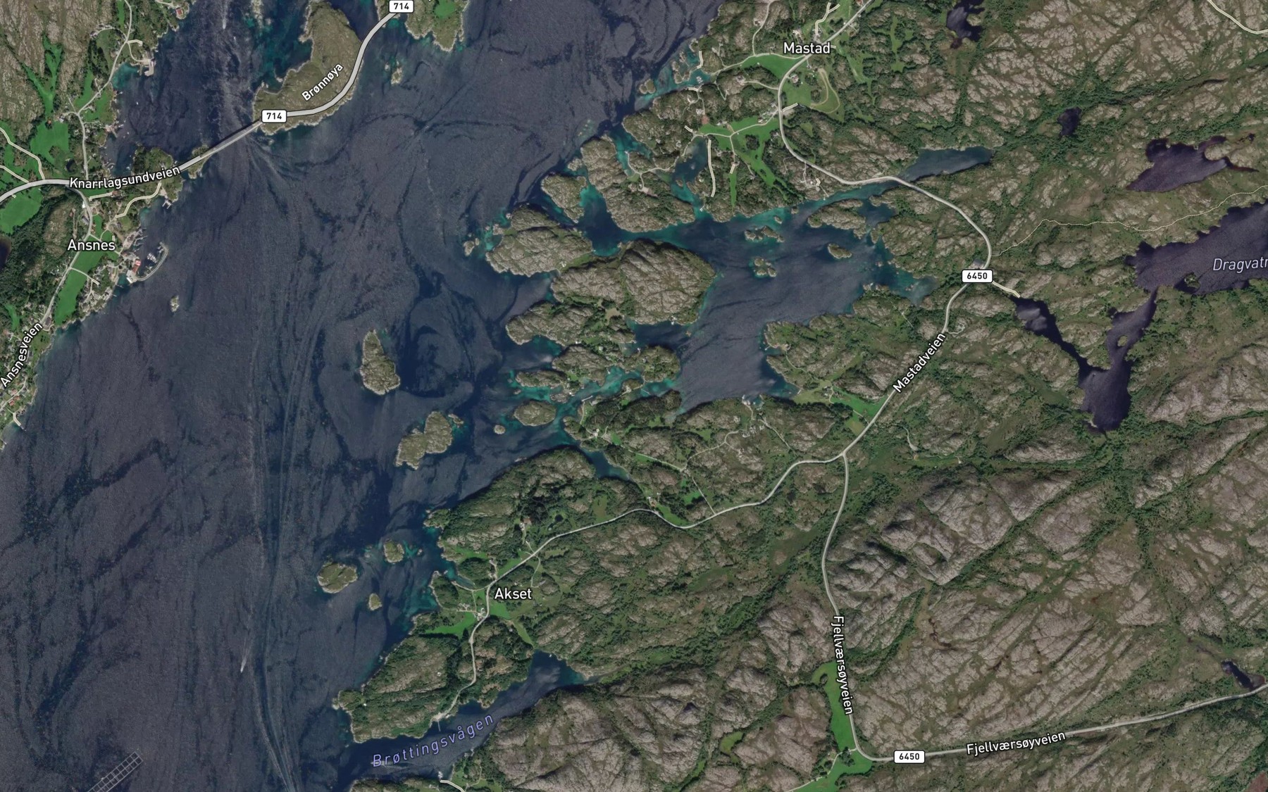 Satellite map of the Straumsvika