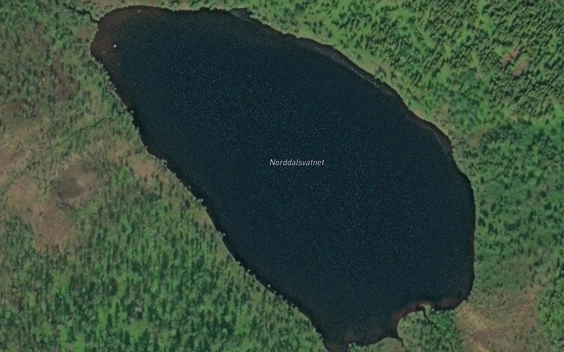 Satellite map of the Norddalsvatnet