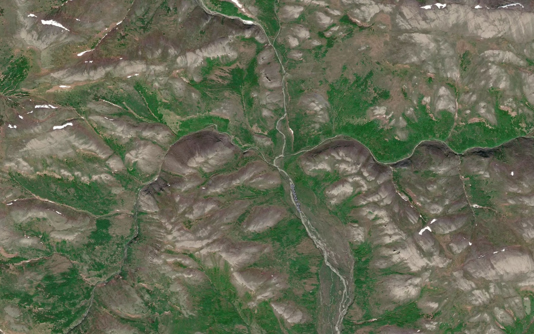 Satellite map of the Sunrise Creek