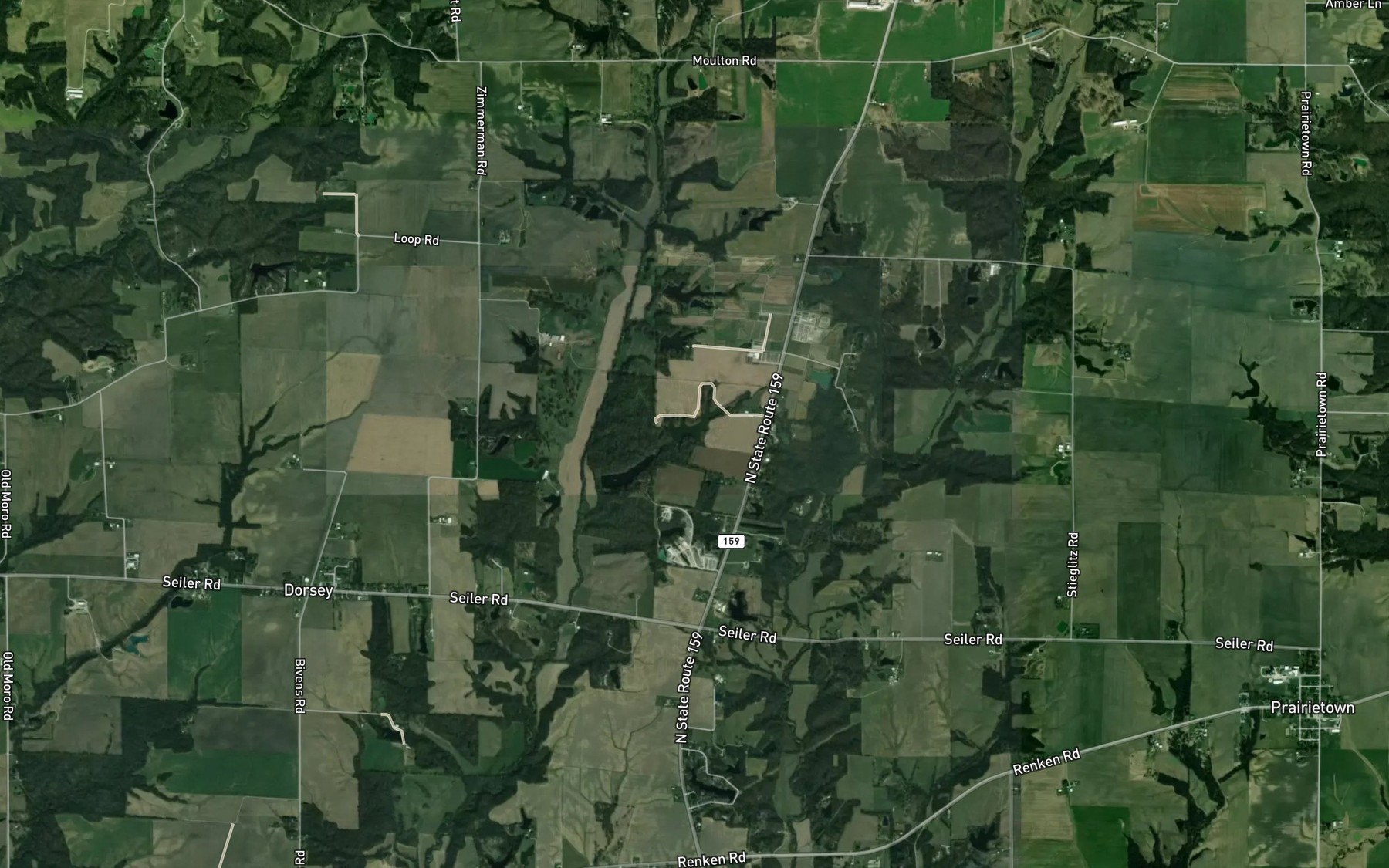 Satellite map of the Joyces Lake