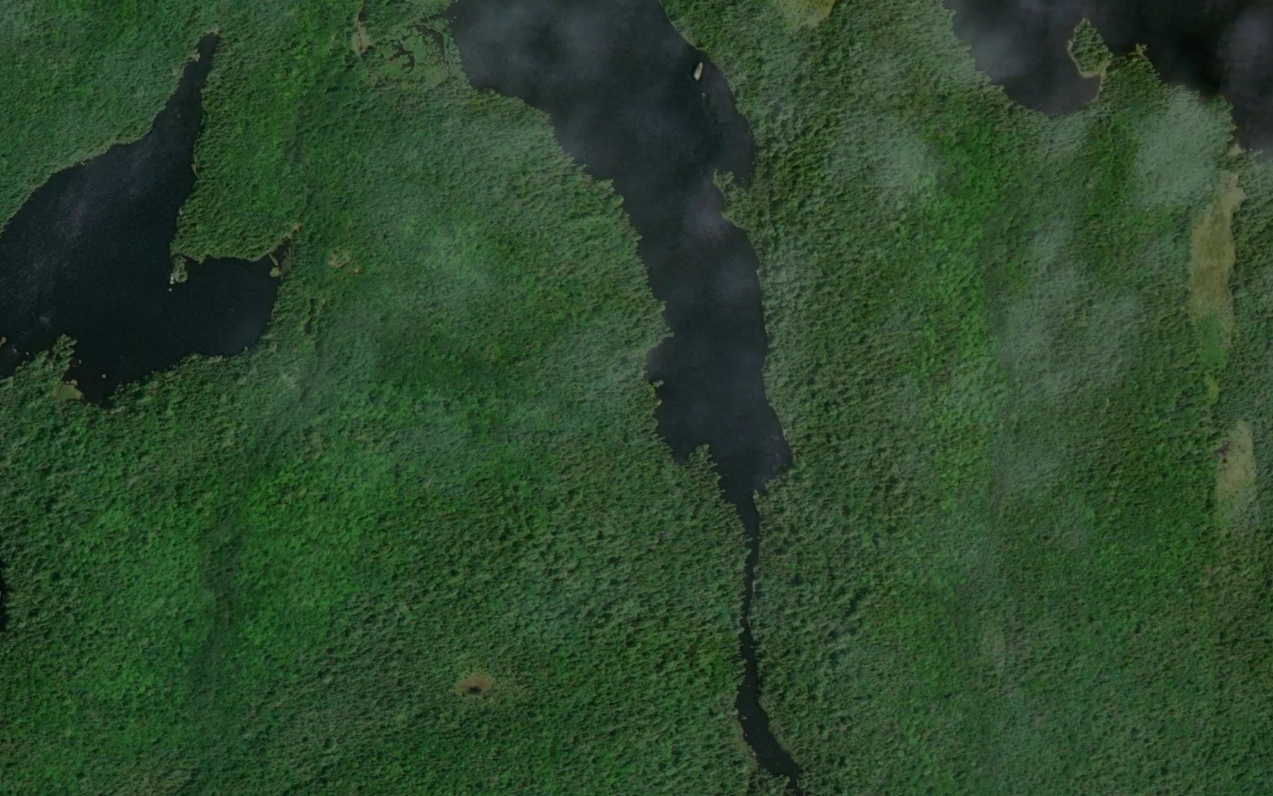 Satellite map of the Lac de la Chrysalide