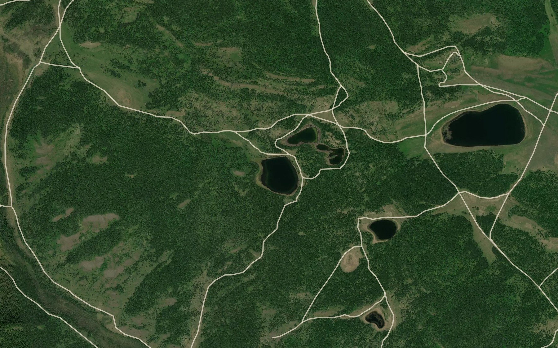 Satellite map of the Ozero Tazol'