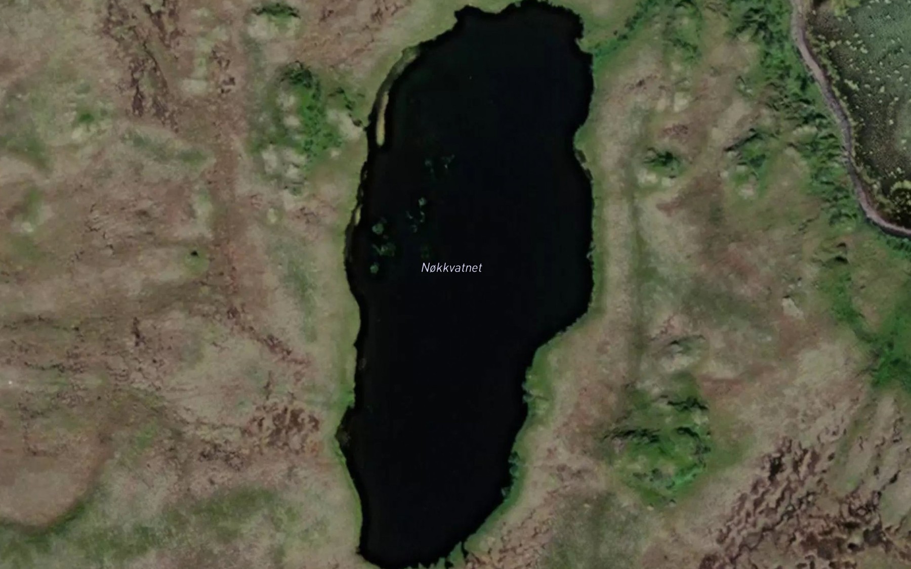 Satellite map of the Nokkvatnet
