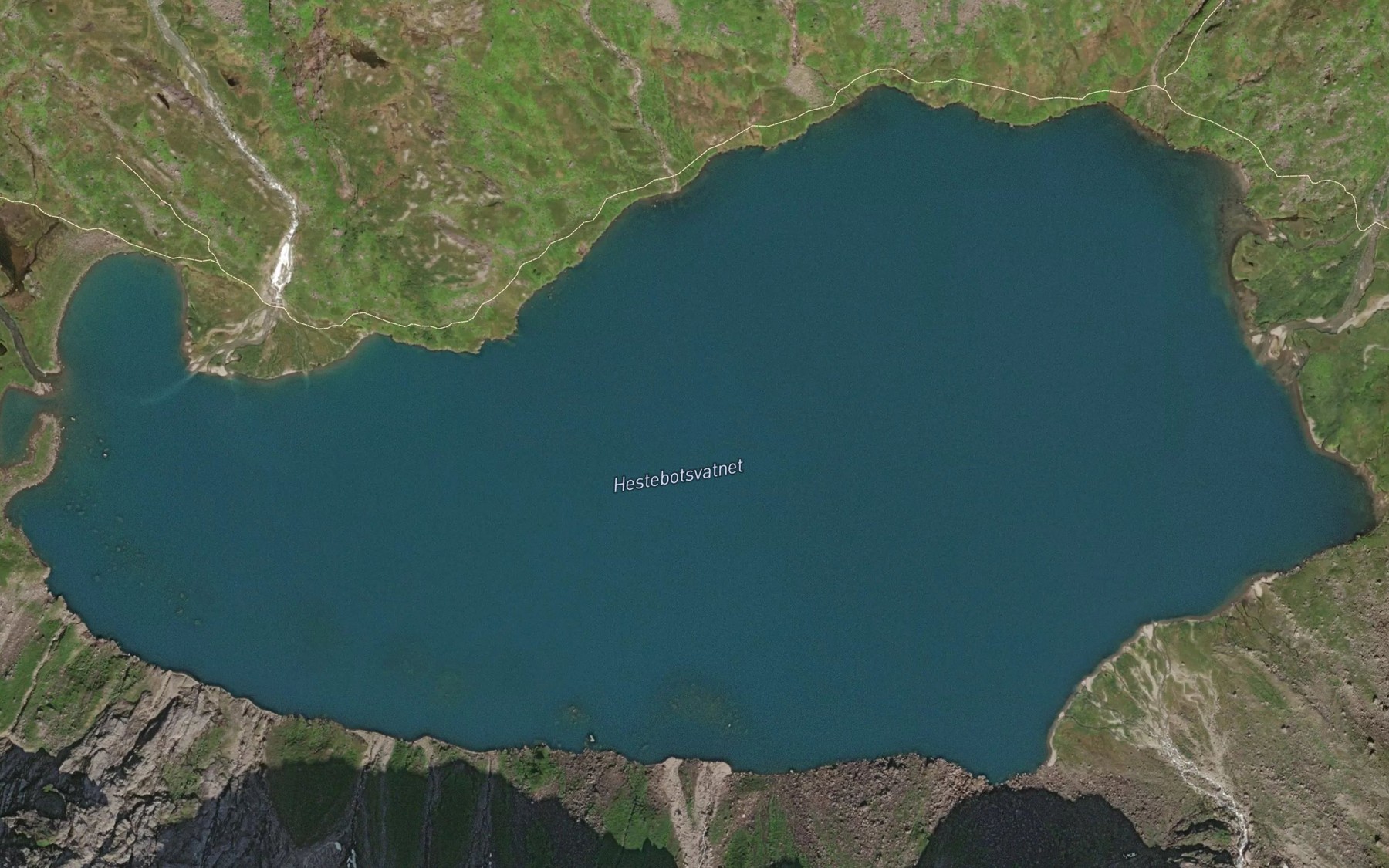 Satellite map of the Hestebotsvatnet