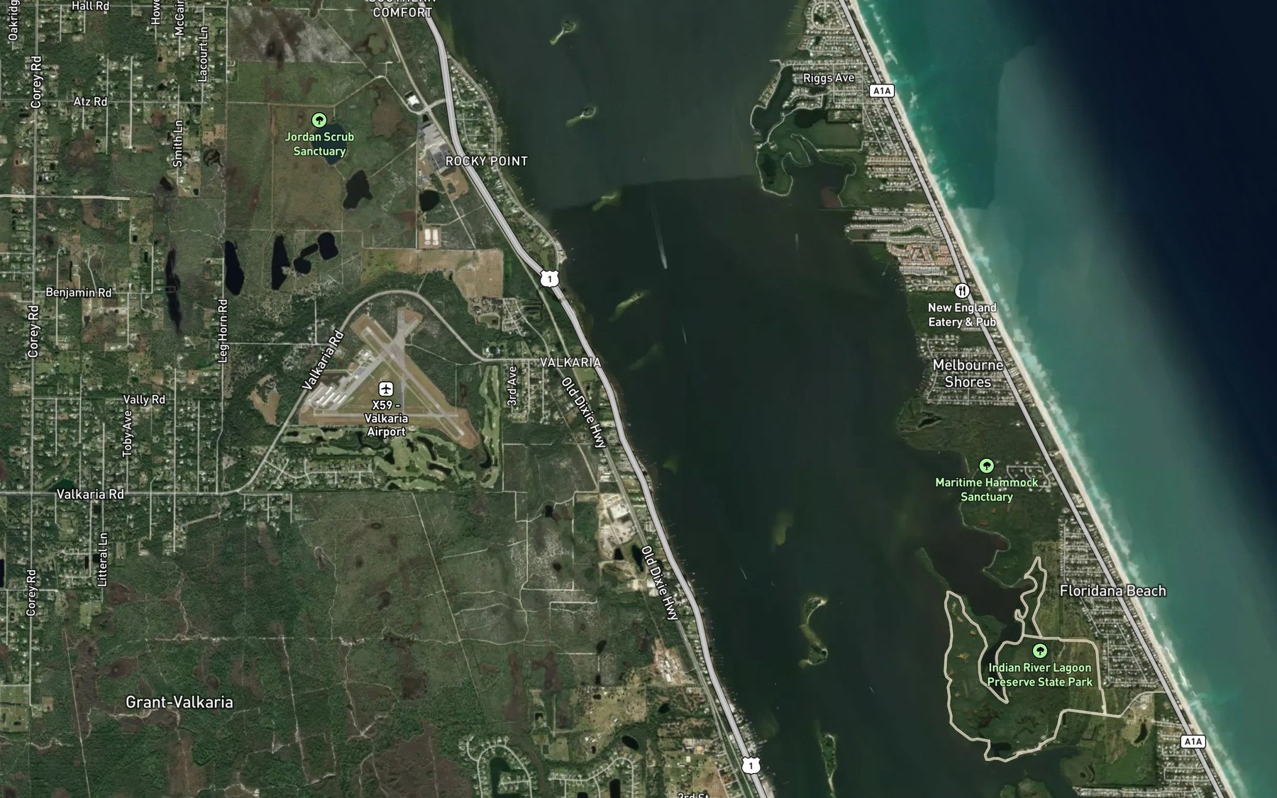 Satellite map of the Kid Creek