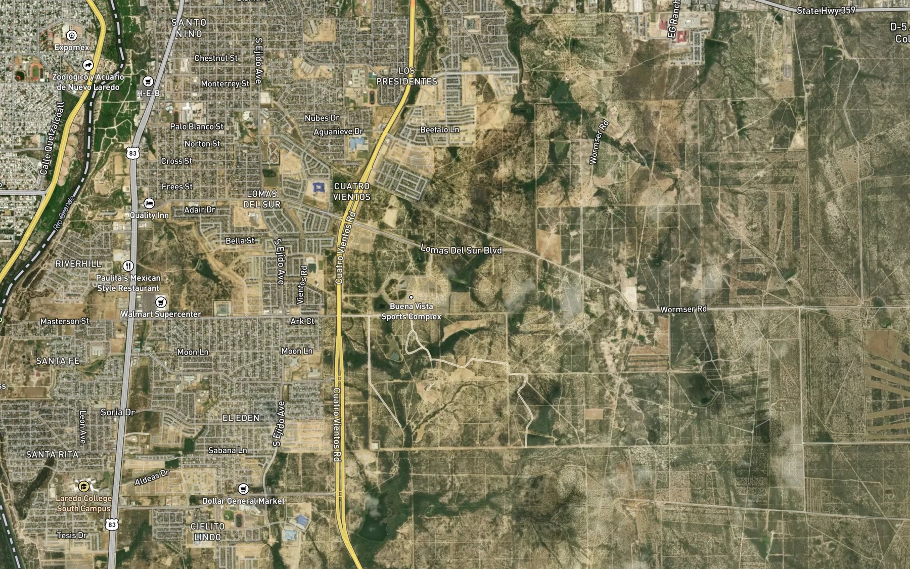 Satellite map of the Dam Number 1