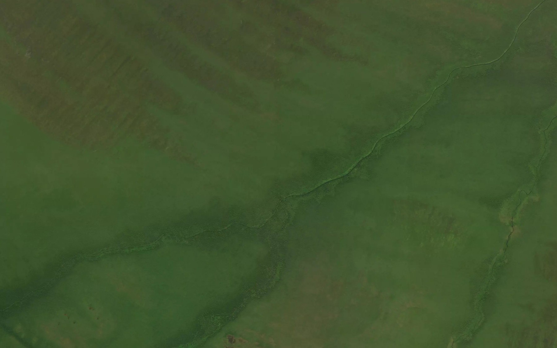 Satellite map of the Little Washiskogau Creek