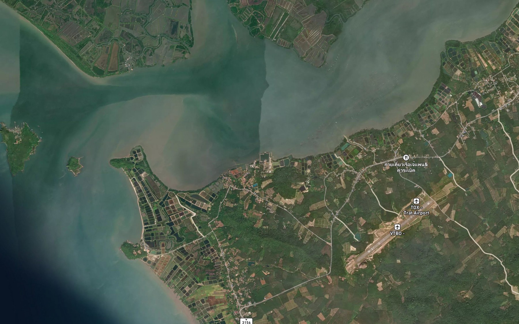 Satellite map of the Khlong Ang Krapong