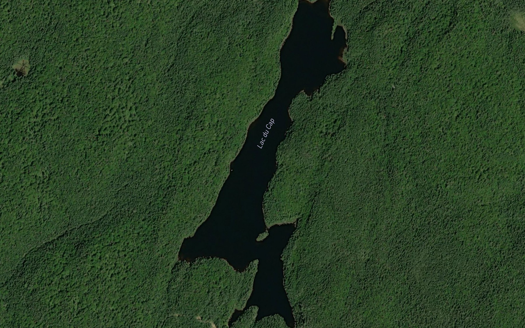 Satellite map of the Lac du Cap