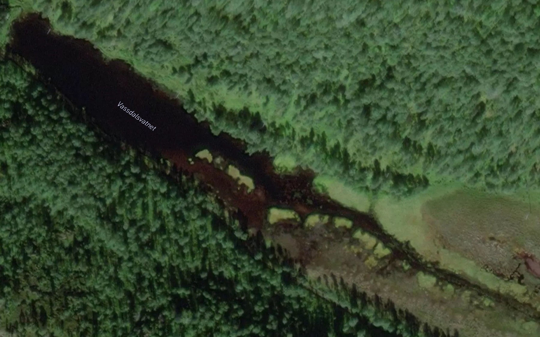 Satellite map of the Vassdalsvatnet