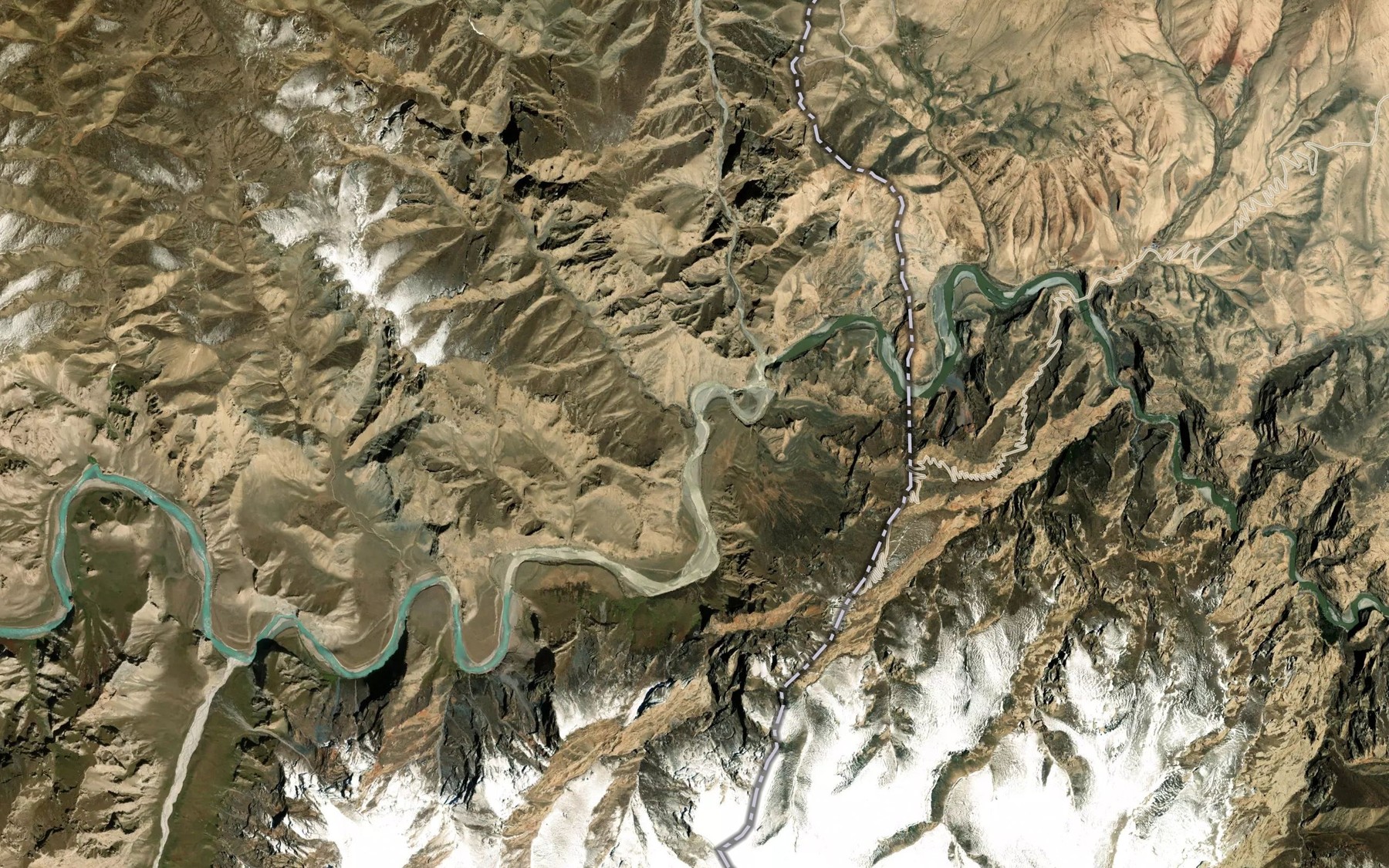 Satellite map of the Bozoy