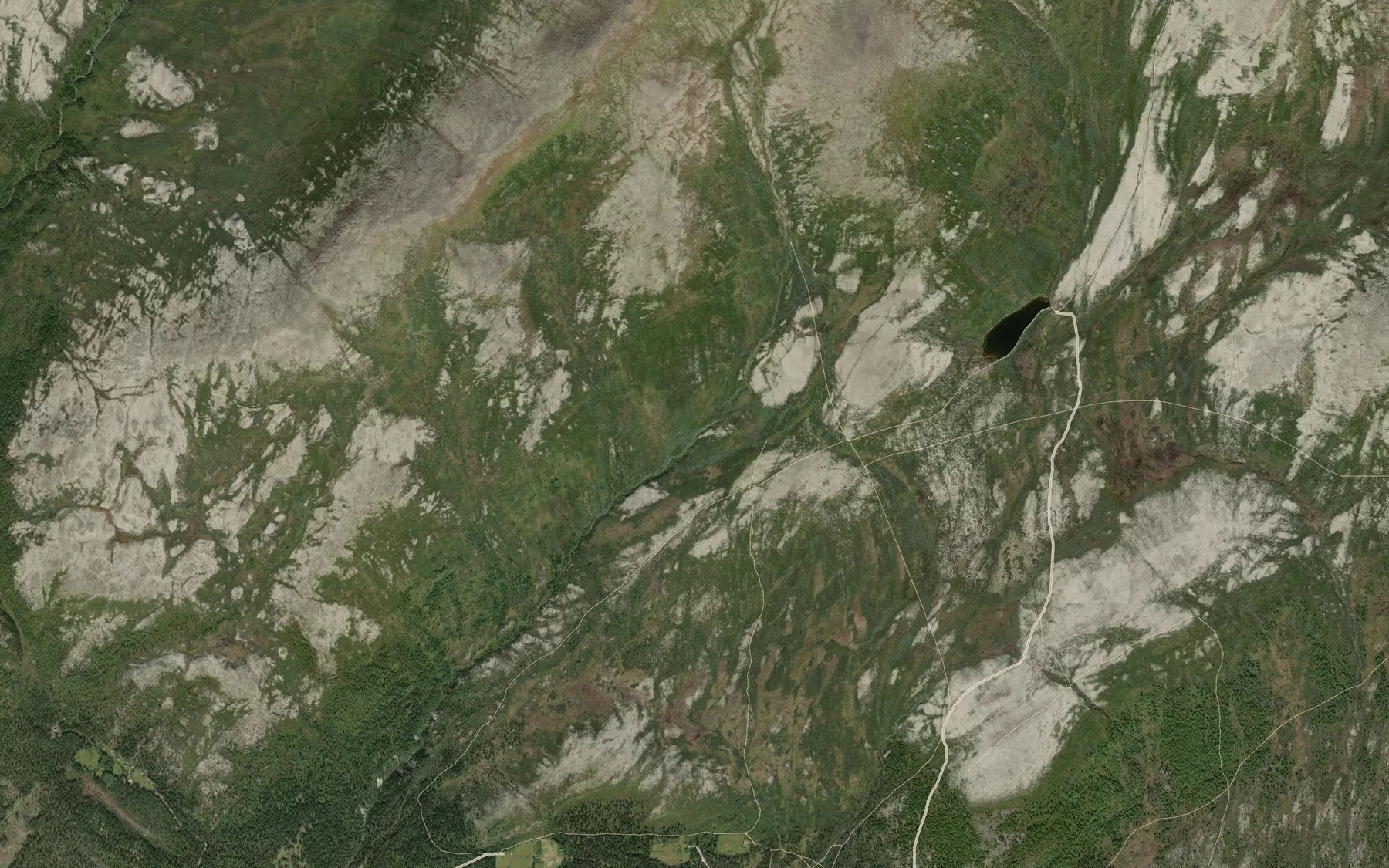 Satellite map of the Husombekken