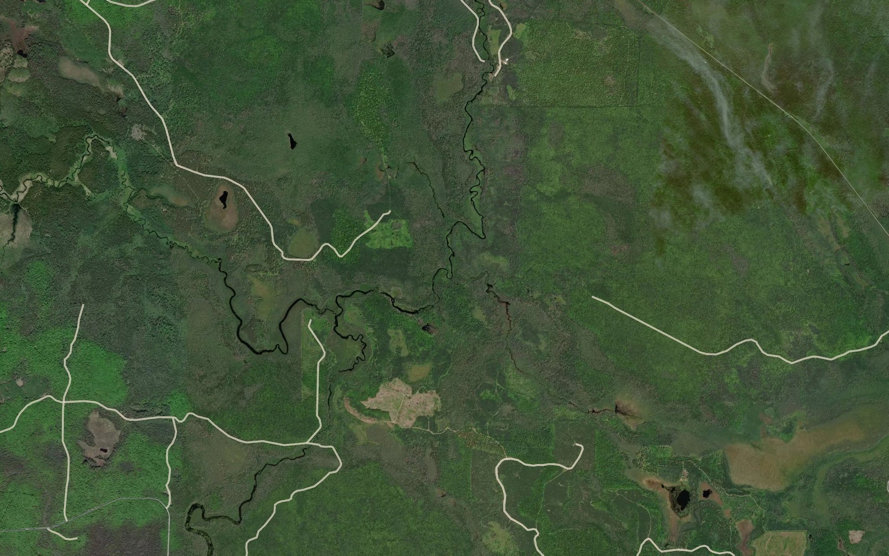 Satellite map of the Dead Stream